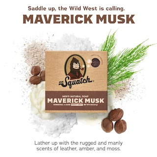 Foto 2 | Barra de Jabón Dr. Squatch Paquete de 5 Unidades Maverick Musk Natural para Hombre - Venta Internacional