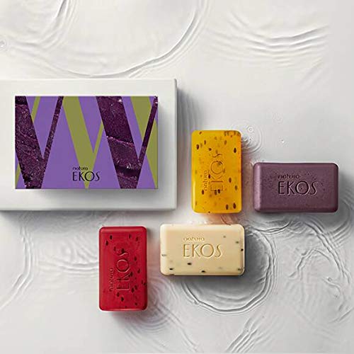 Foto 3 pulgar | Set De Pastillas De Jabón Natura Ekos Exfoliant Acai, Andiroba, Maracuja - Venta Internacional.