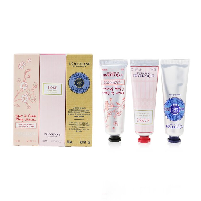 Set De Crema De Manos L'occitane Lovelier Hands: 2 Rosas De 30 Ml + 2 X 30 Ml - Venta Internacional.