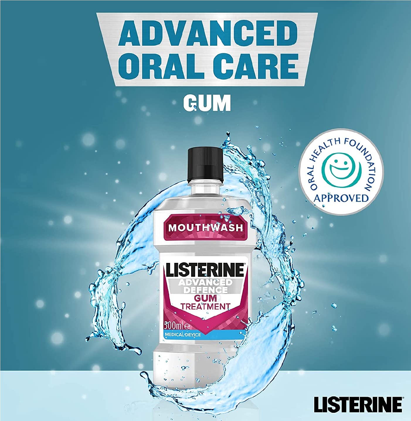 Foto 8 pulgar | Enjuague Bucal Listerine Advanced Defence Para El Tratamiento De Encías, 500 Ml - Venta Internacional.