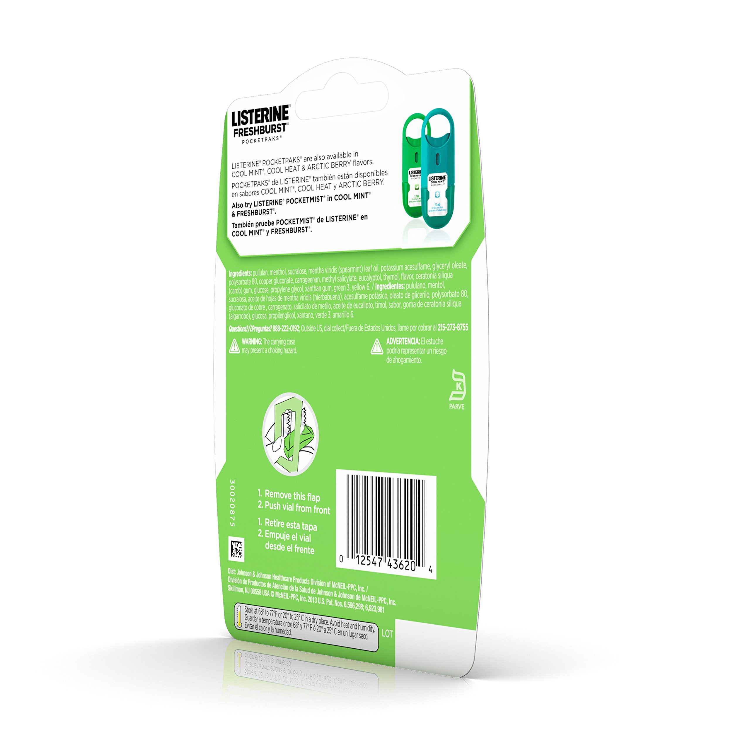 Foto 7 pulgar | Breath Strips Listerine Pocketpaks Fresh Burst, 72 Unidades, 2 Unidades - Venta Internacional.