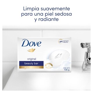 Foto 5 | Jabón En Barra Dove Blanco - Venta Internacional.