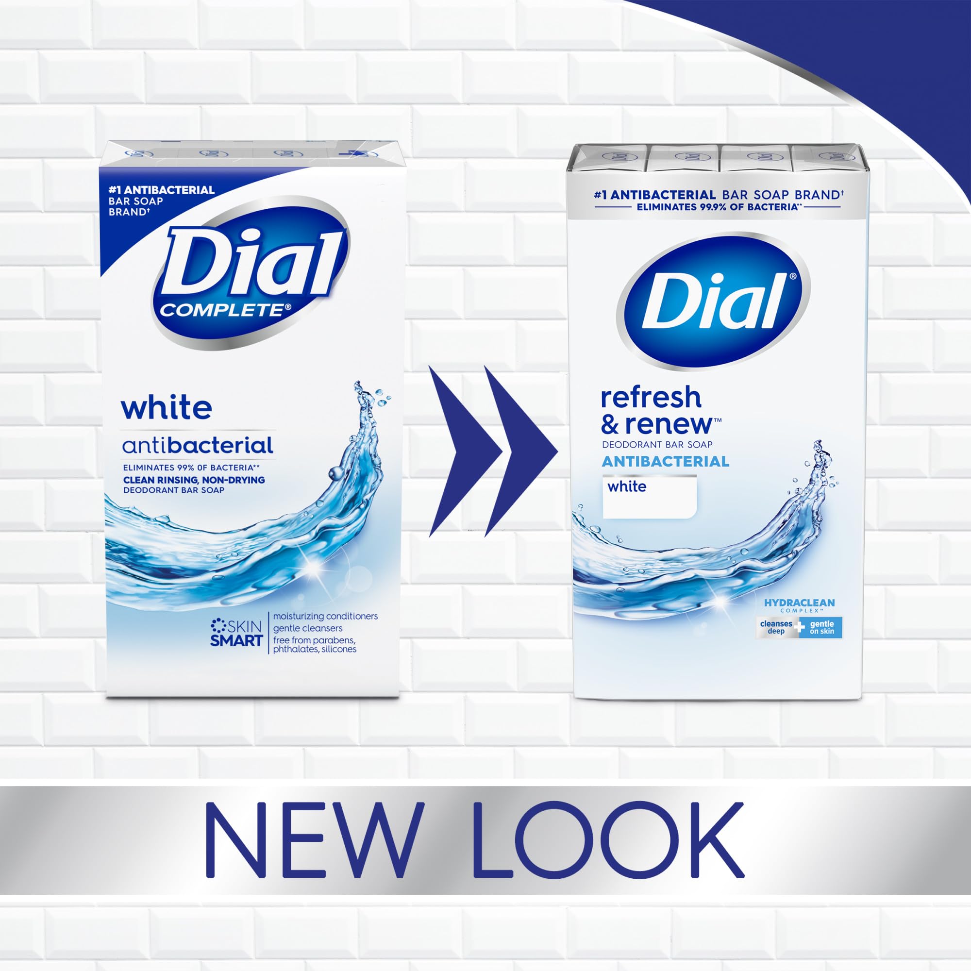 Foto 3 pulgar | Soap Dial Antibacterial Refresh & Renew, 32 Barras, 4 Onzas - Venta Internacional.