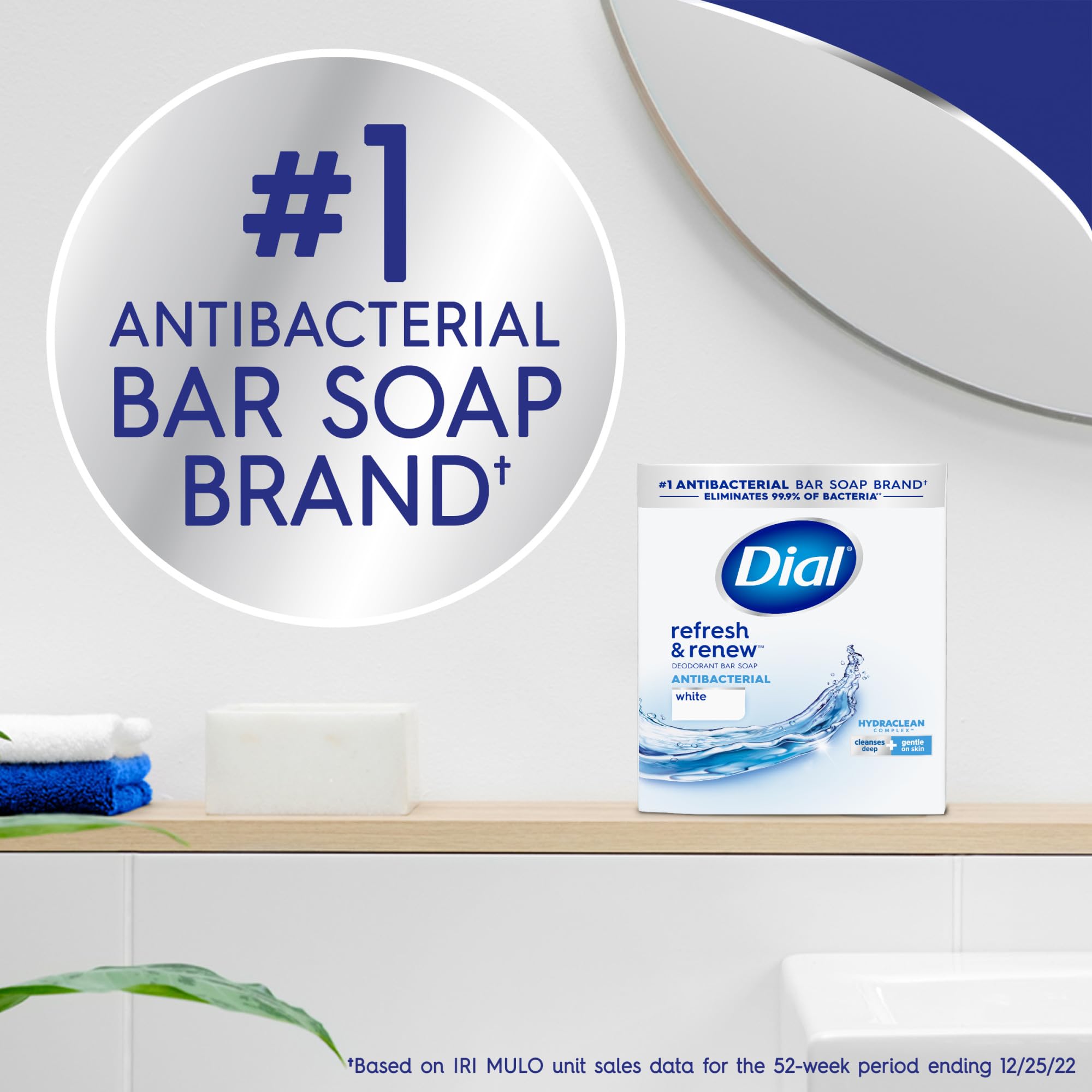 Foto 5 pulgar | Soap Dial Antibacterial Refresh & Renew, 32 Barras, 4 Onzas - Venta Internacional.