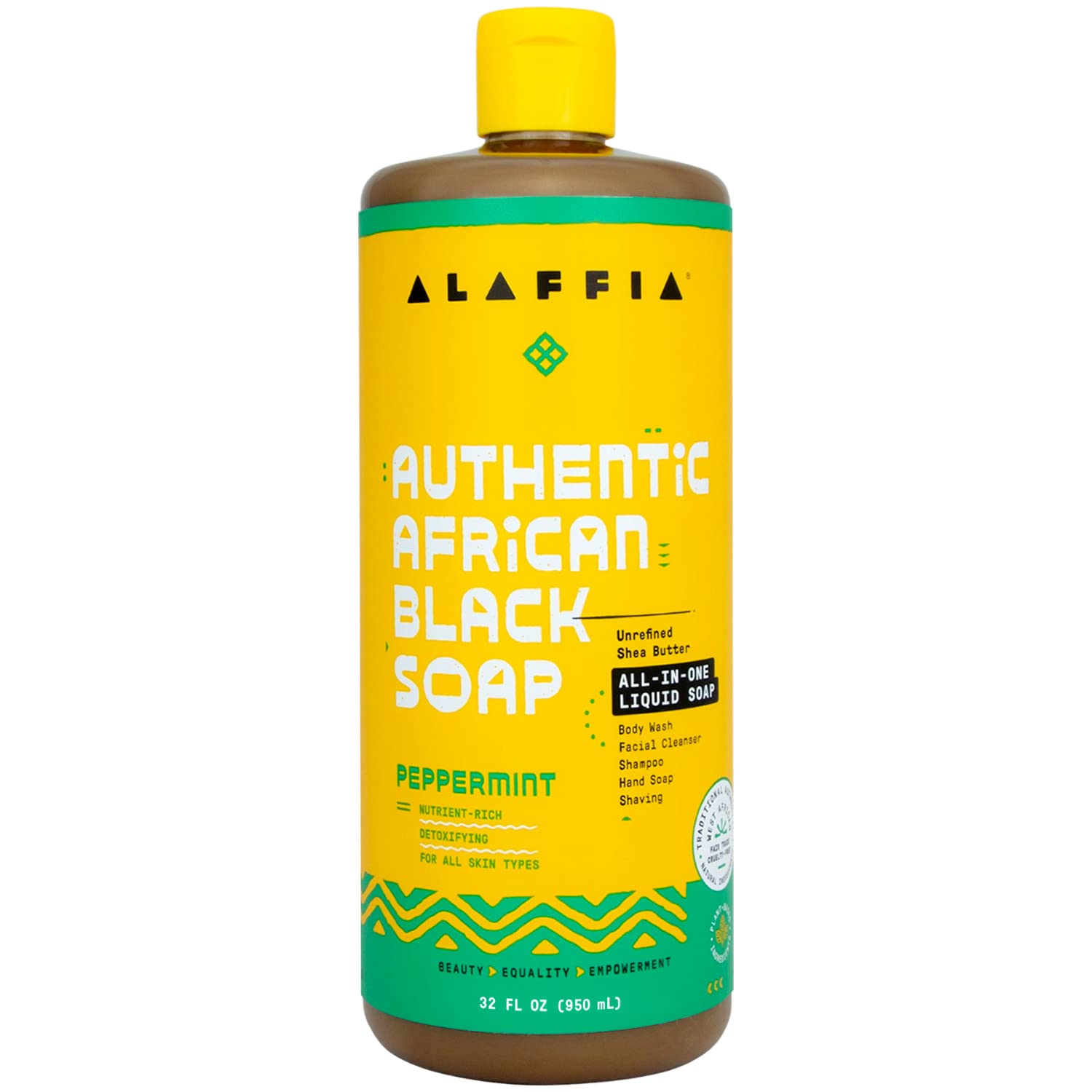 Jabón Negro Africano Auténtico Alaffia Para El Cuidado De La Piel 946 Ml - Venta Internacional.