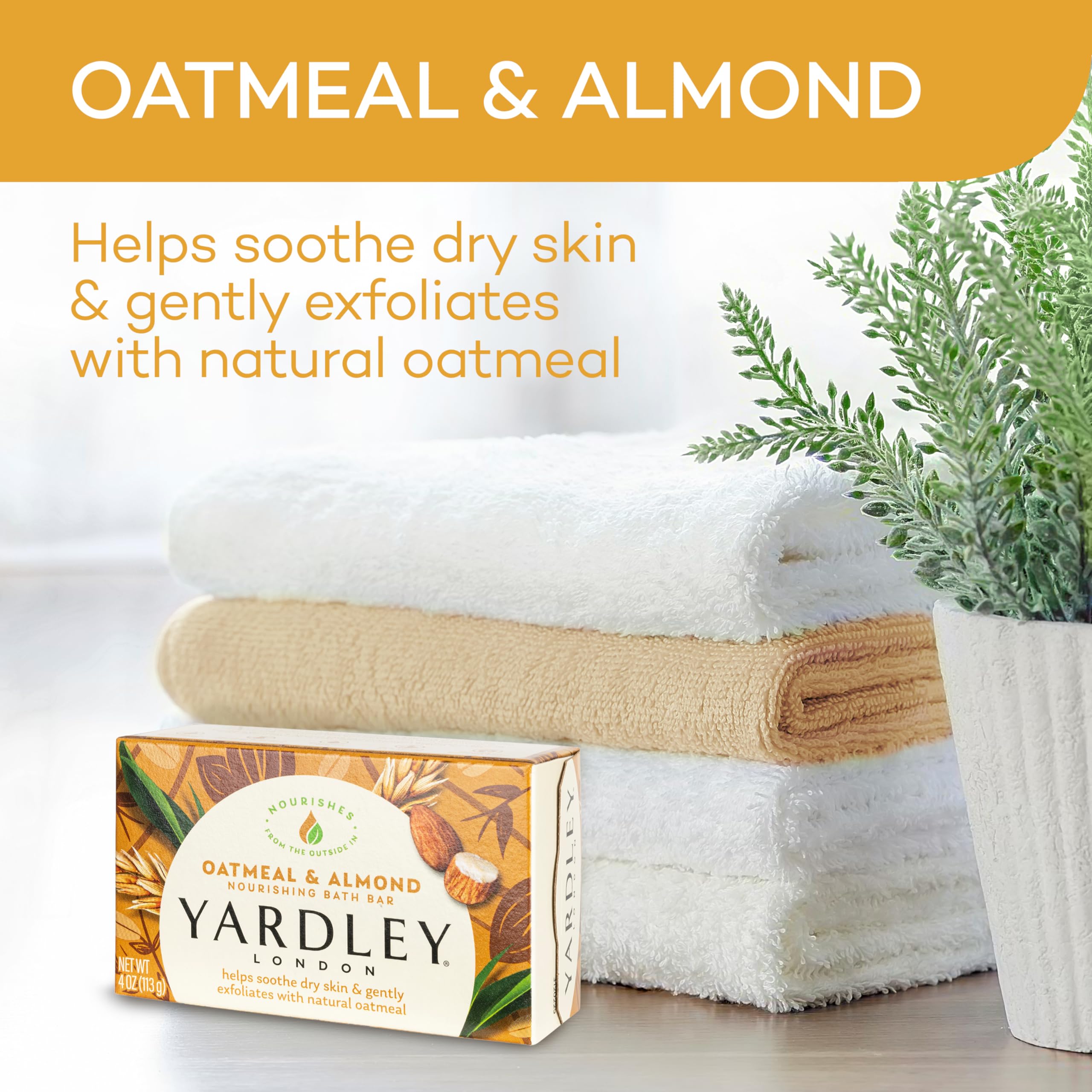 Foto 3 | Jabón Yardley London Con Aroma A Avena Y Almendras, 100 G, Paquete De 2 - Venta Internacional.