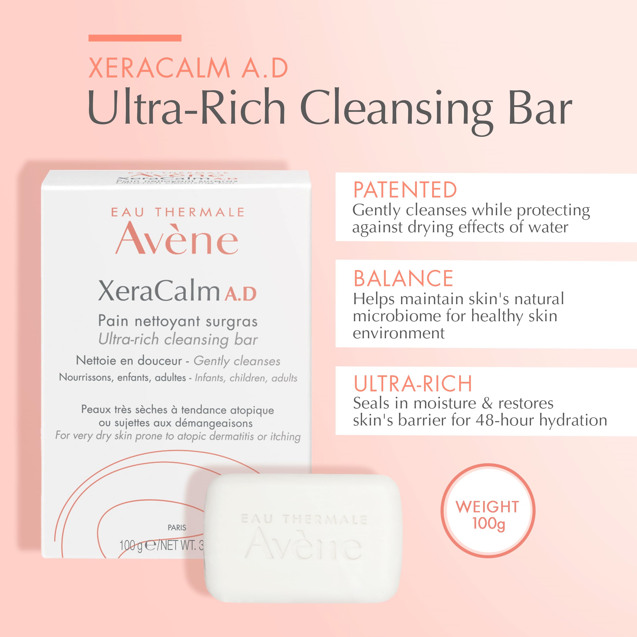 Foto 3 pulgar | Barra Limpiadora Avene Xercalm A.d Ultra-rich Para Dermatitis Atópica - Venta Internacional.