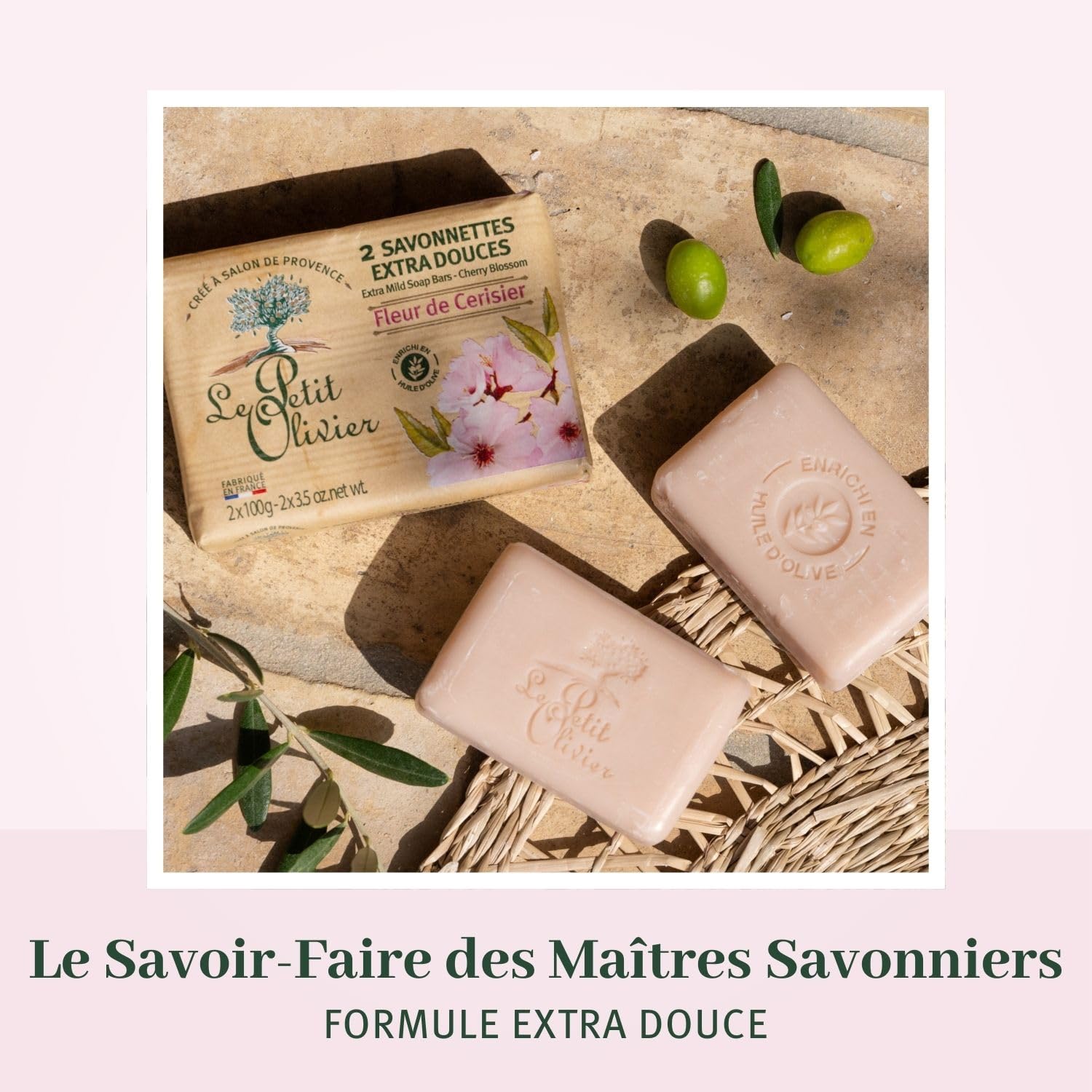 Foto 4 pulgar | Jabón Le Petit Olivier Extra Suave En Flor De Cerezo, 2 Unidades - Venta Internacional.
