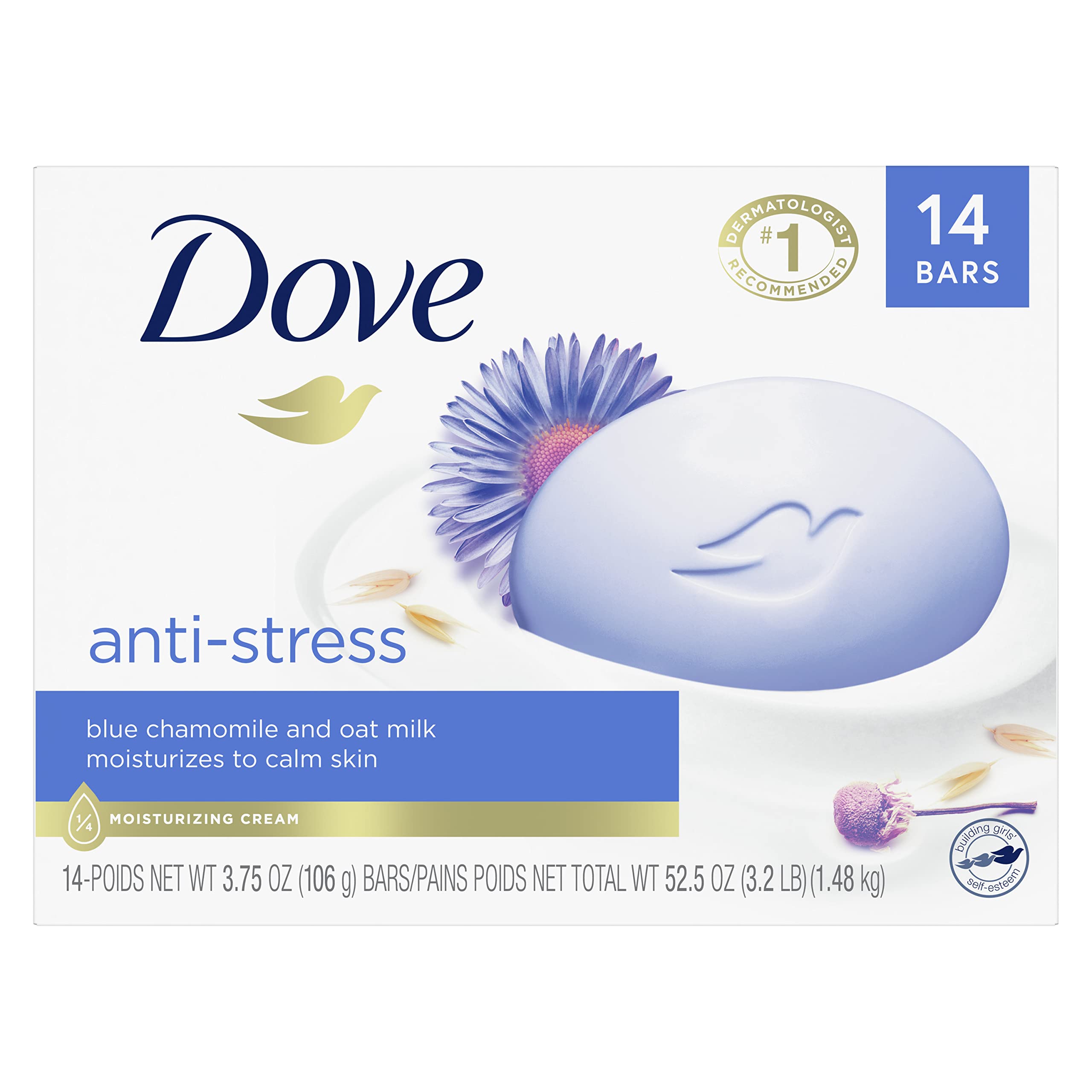 Foto 2 pulgar | Limpiador Suave Soap Dove Beauty Bar Con 1/4 De Crema Hidratante, 110 G X 14 - Venta Internacional.