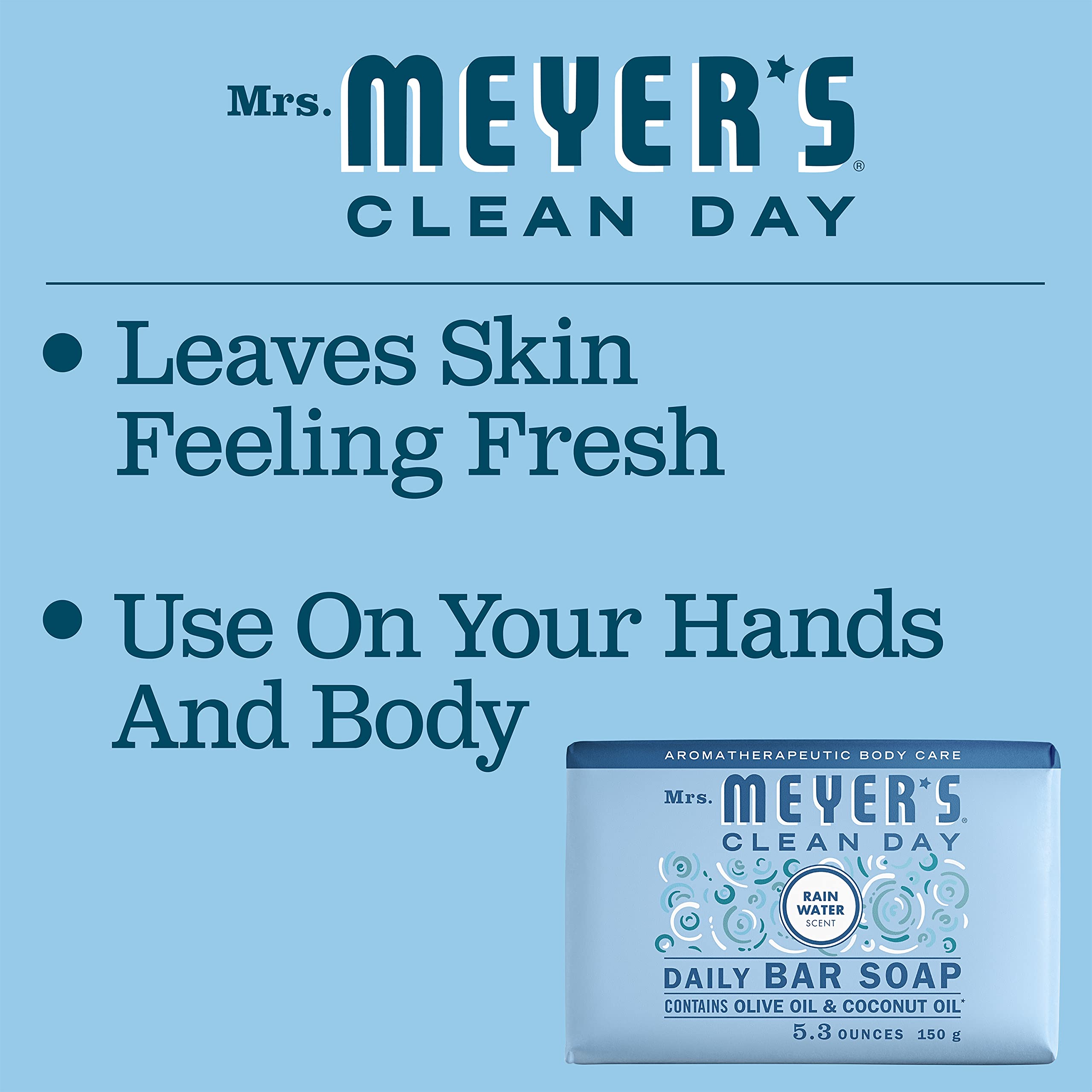 Foto 4 pulgar | Jabón En Barra Mrs. Meyer's Clean Day Rain Water 150 Ml, 1 Barra - Venta Internacional.