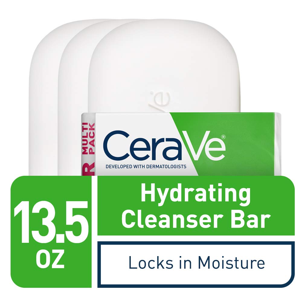 Foto 3 pulgar | Barra Limpiadora Cerave Hydrating Con Crema Hidratante Al 5%, 3 X 130 G - Venta Internacional.