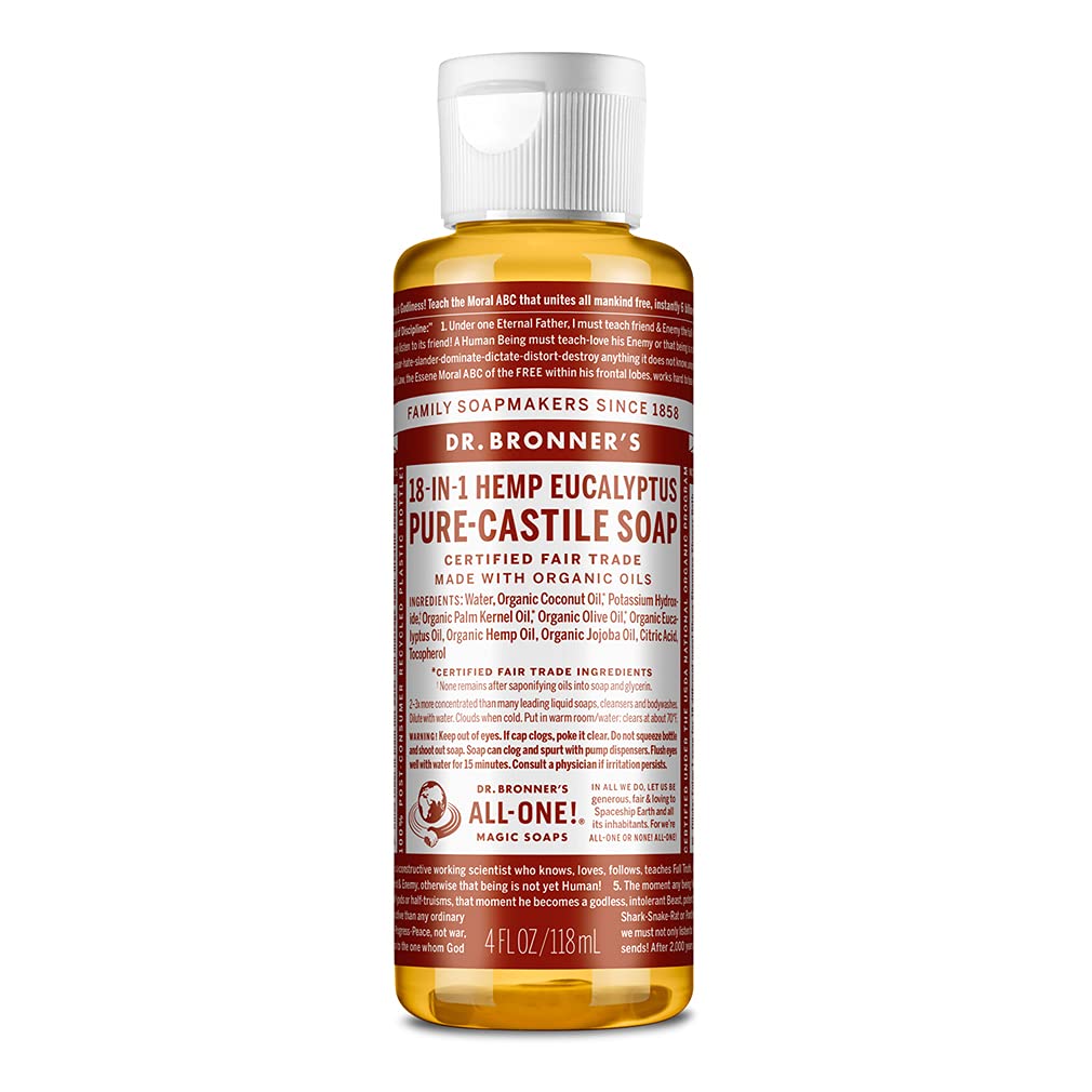 Jabón Líquido Dr. Bronner's Pure-castile Eucalyptus 118 Ml - Venta Internacional.