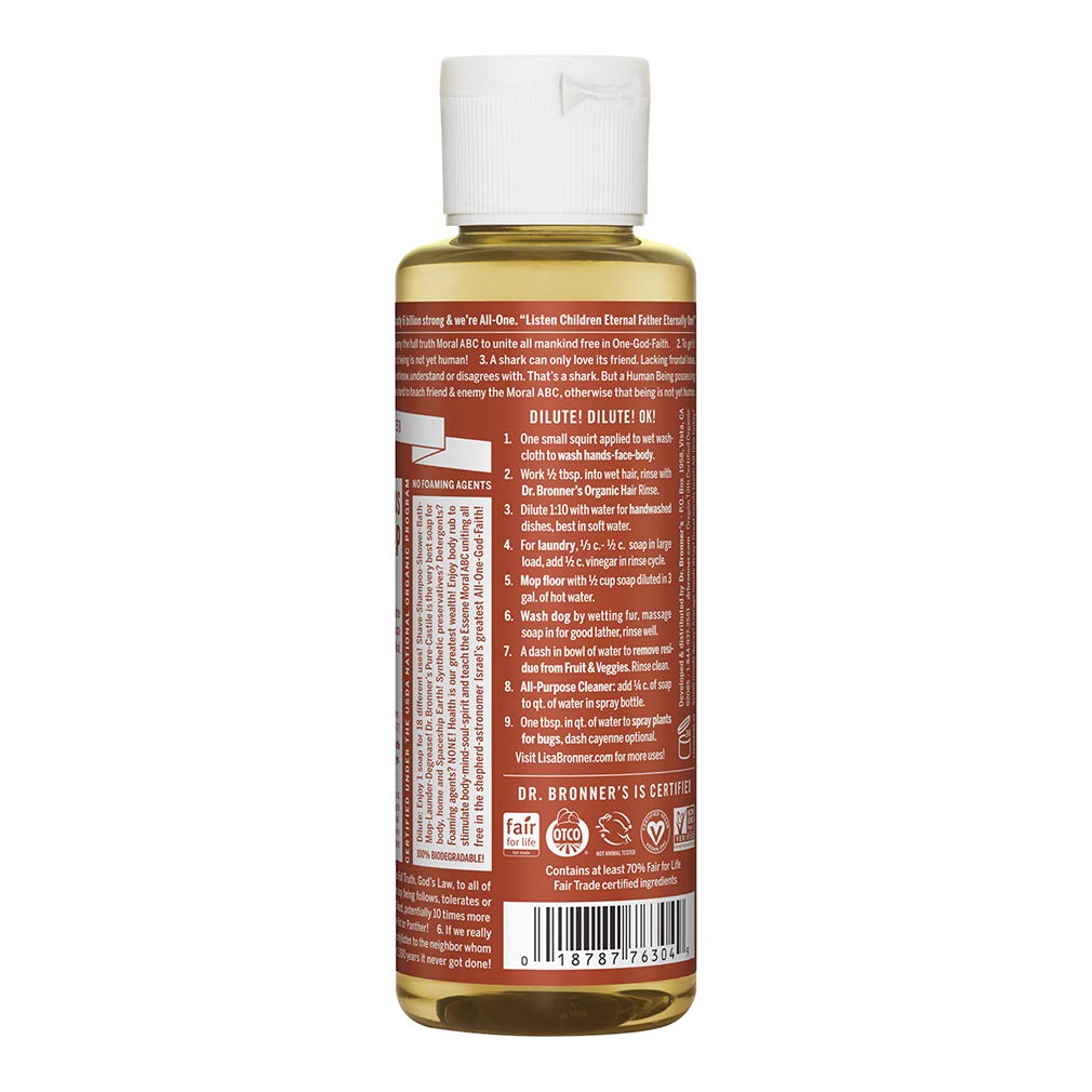 Foto 2 | Jabón Líquido Dr. Bronner's Pure-castile Eucalyptus 118 Ml - Venta Internacional.