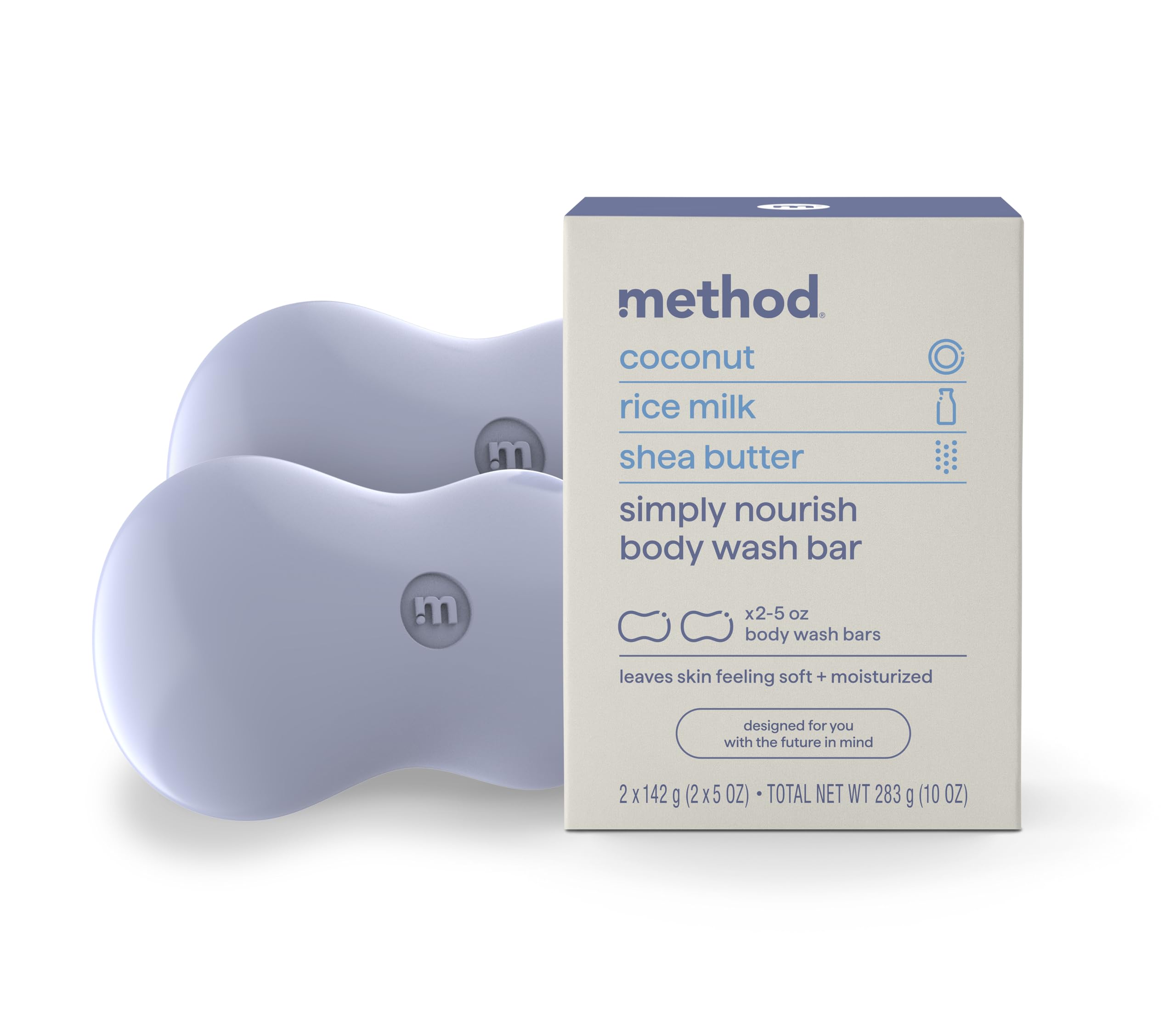 Jabón Method Simply Nourish, Leche De Arroz Y Coco Y Manteca De Karité - Venta Internacional.