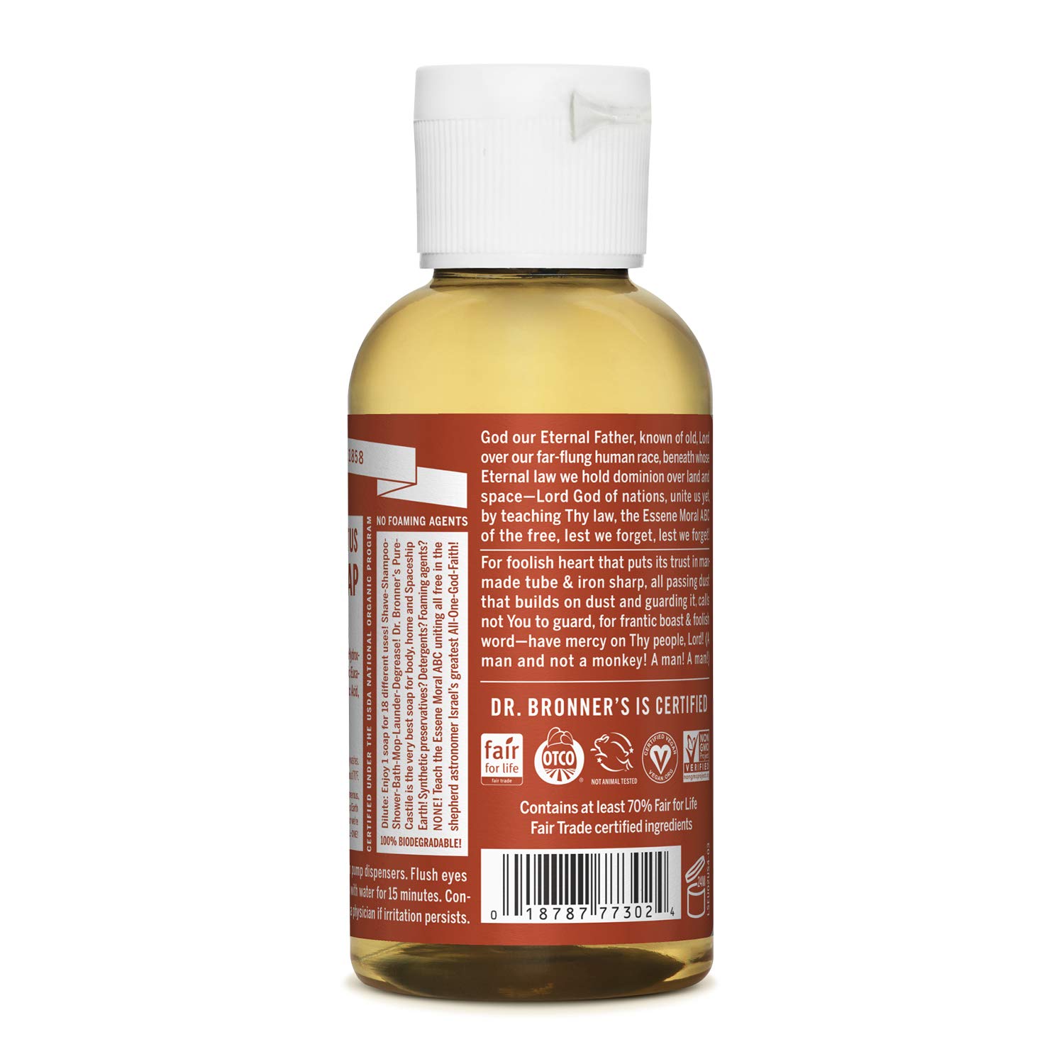 Foto 3 pulgar | Jabón Líquido Dr. Bronner's Pure-castile Eucalyptus 60 Ml 18 En 1 - Venta Internacional.