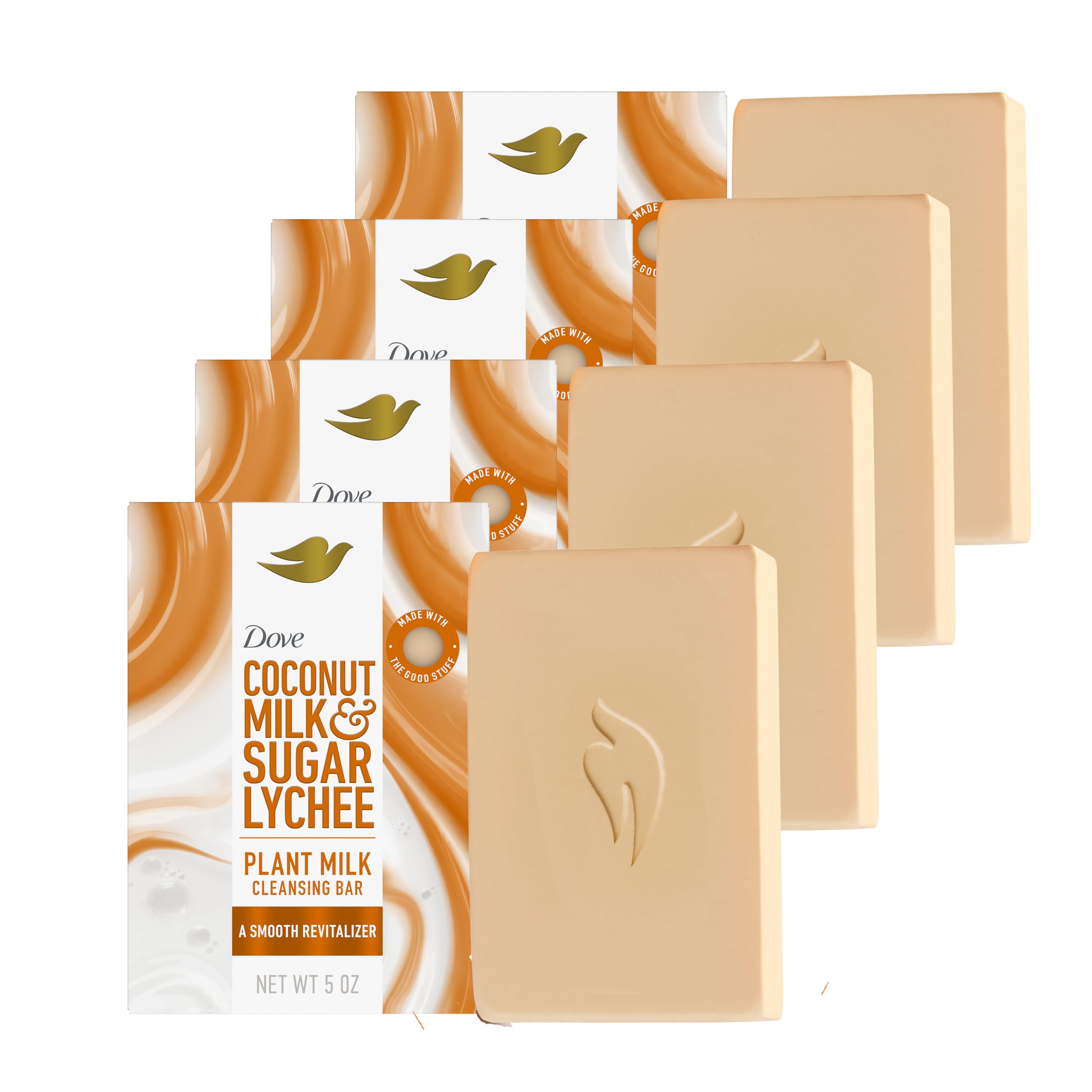 Foto 1 | Jabón Limpiador En Barra Dove Plant Milk, Leche De Coco Y Azúcar - Venta Internacional.