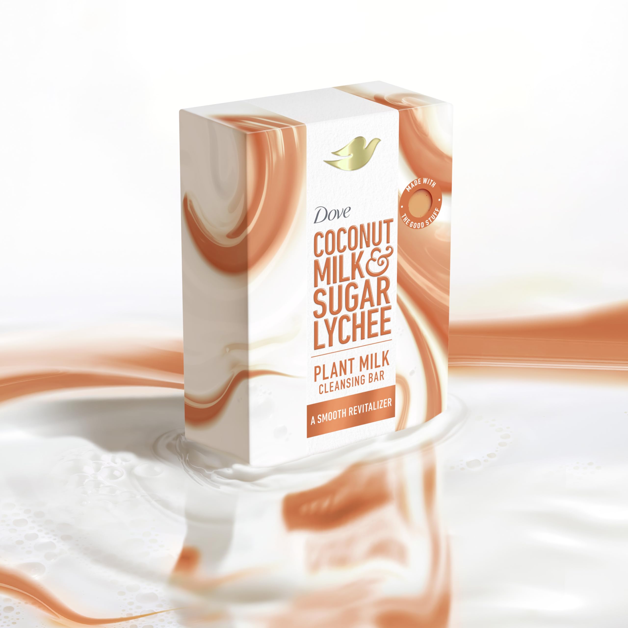 Foto 7 | Jabón Limpiador En Barra Dove Plant Milk, Leche De Coco Y Azúcar - Venta Internacional.