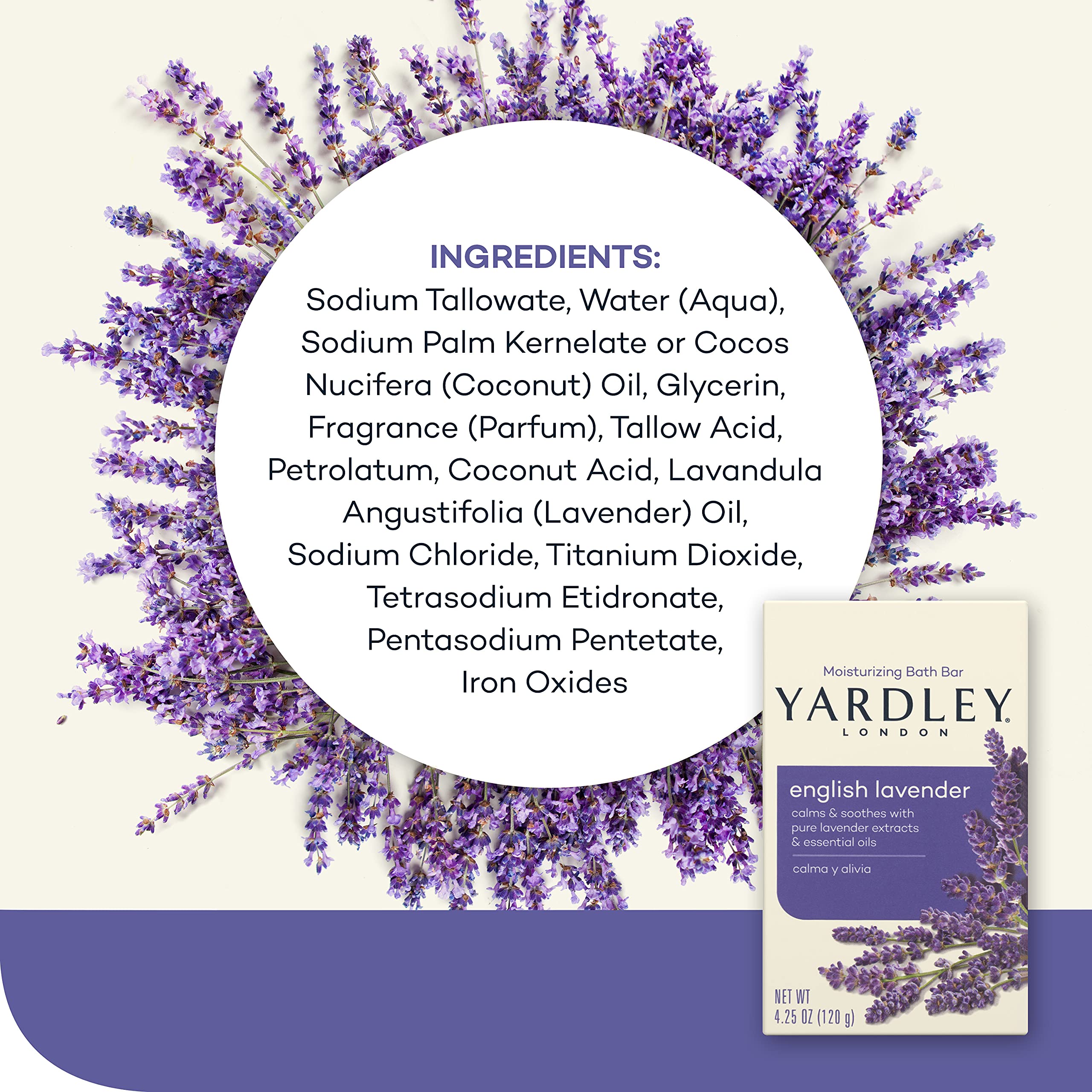 Foto 6 | Jabón Hidratante Yardley London English Lavender 125ml - Venta Internacional.