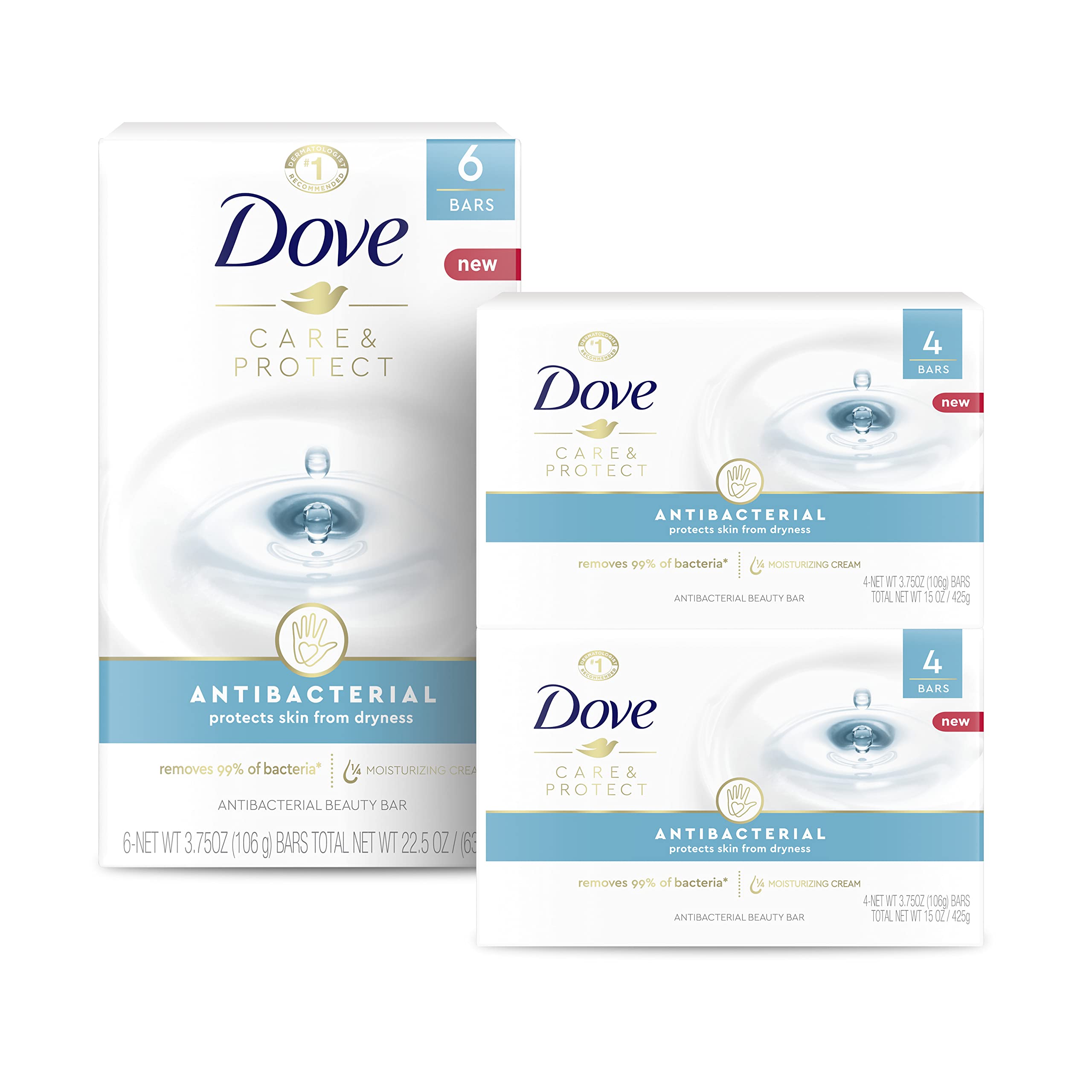 Foto 2 pulgar | Barra De Belleza Soap Dove, Antibacteriana, Protege La Piel, 105 G X 14 - Venta Internacional.