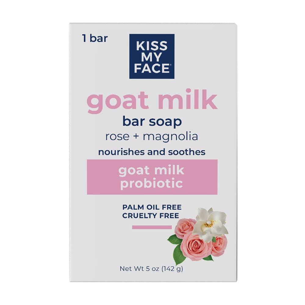 Foto 2 pulgar | Barra De Leche De Cabra Soap Kiss My Face Rose + Magnolia 113 G - Venta Internacional.