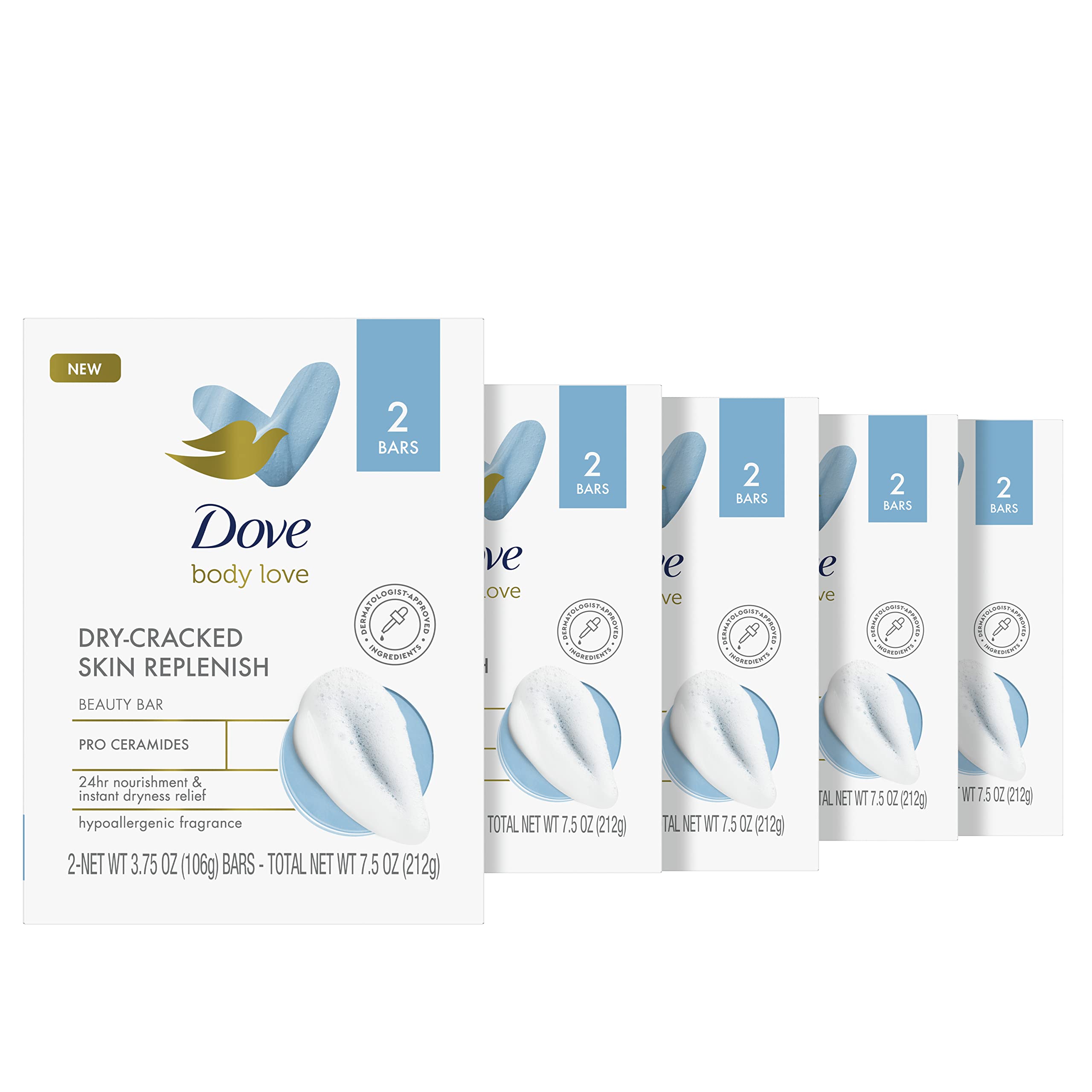 Jabón Dove Body Love Beauty Bar Para Piel Seca Y Agrietada, 10 X 110 G - Venta Internacional.