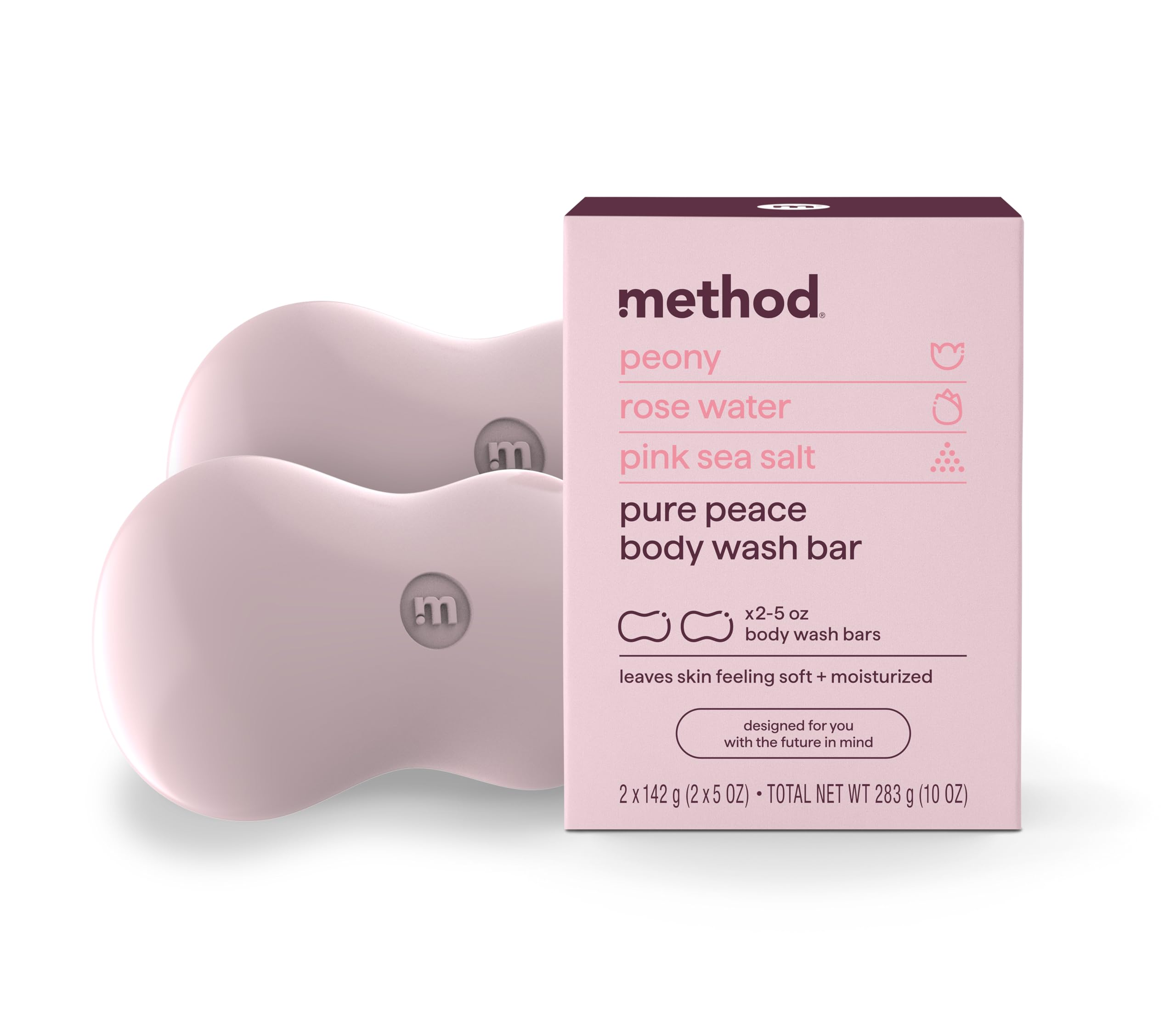 Foto 2 pulgar | Barra De Jabón Method Pure Peace Con Agua De Rosas, 150 Ml, 2 Unidades, Sin Plástico - Venta Internacional.