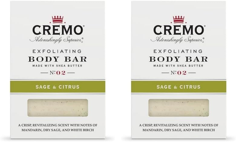 Barras Corporales Exfoliantes Cremo Sage & Citrus Con Piedra De Lava (x2) - Venta Internacional.