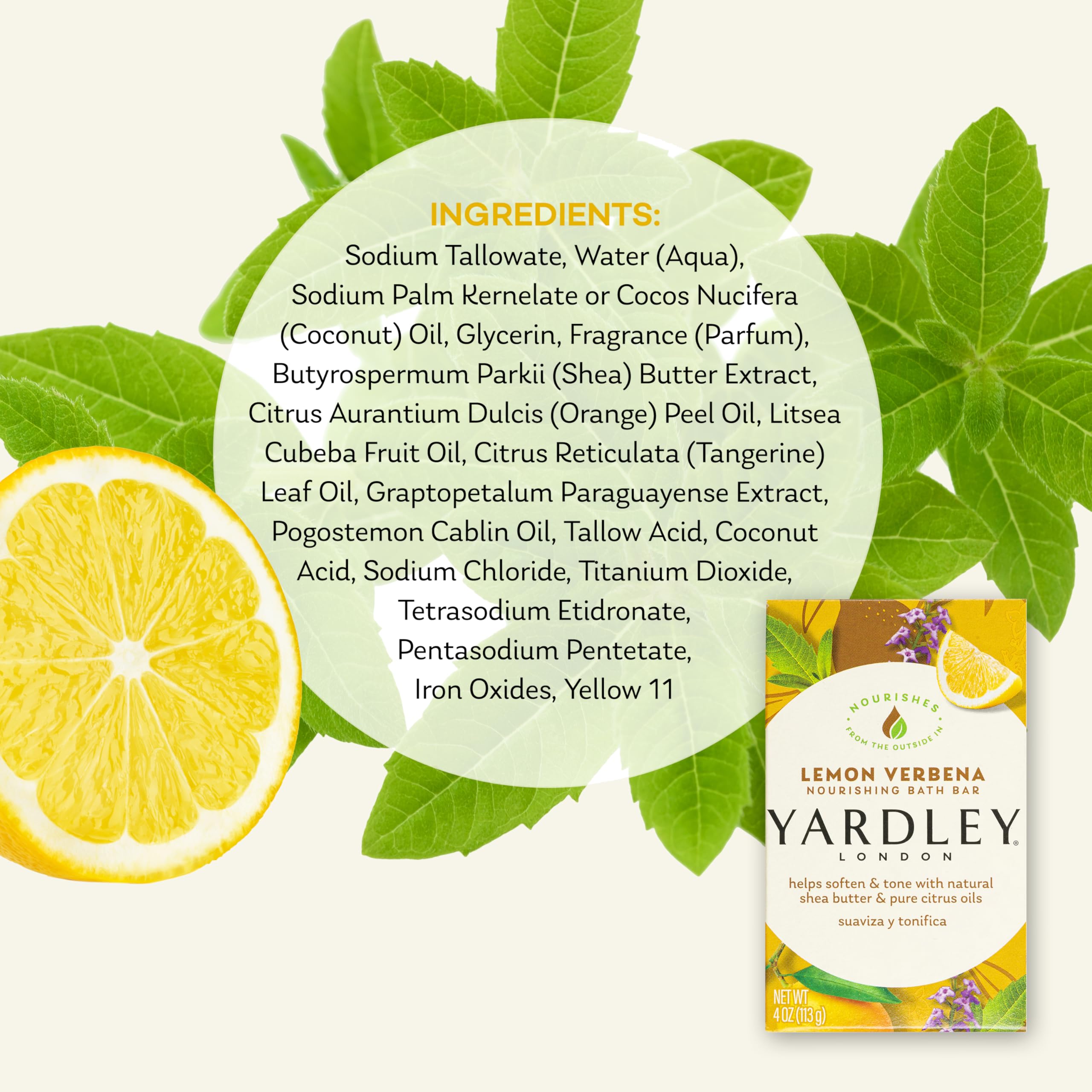 Foto 7 pulgar | Jabón Hidratante Yardley London Verbena Con Limón, 120 Ml - Venta Internacional.