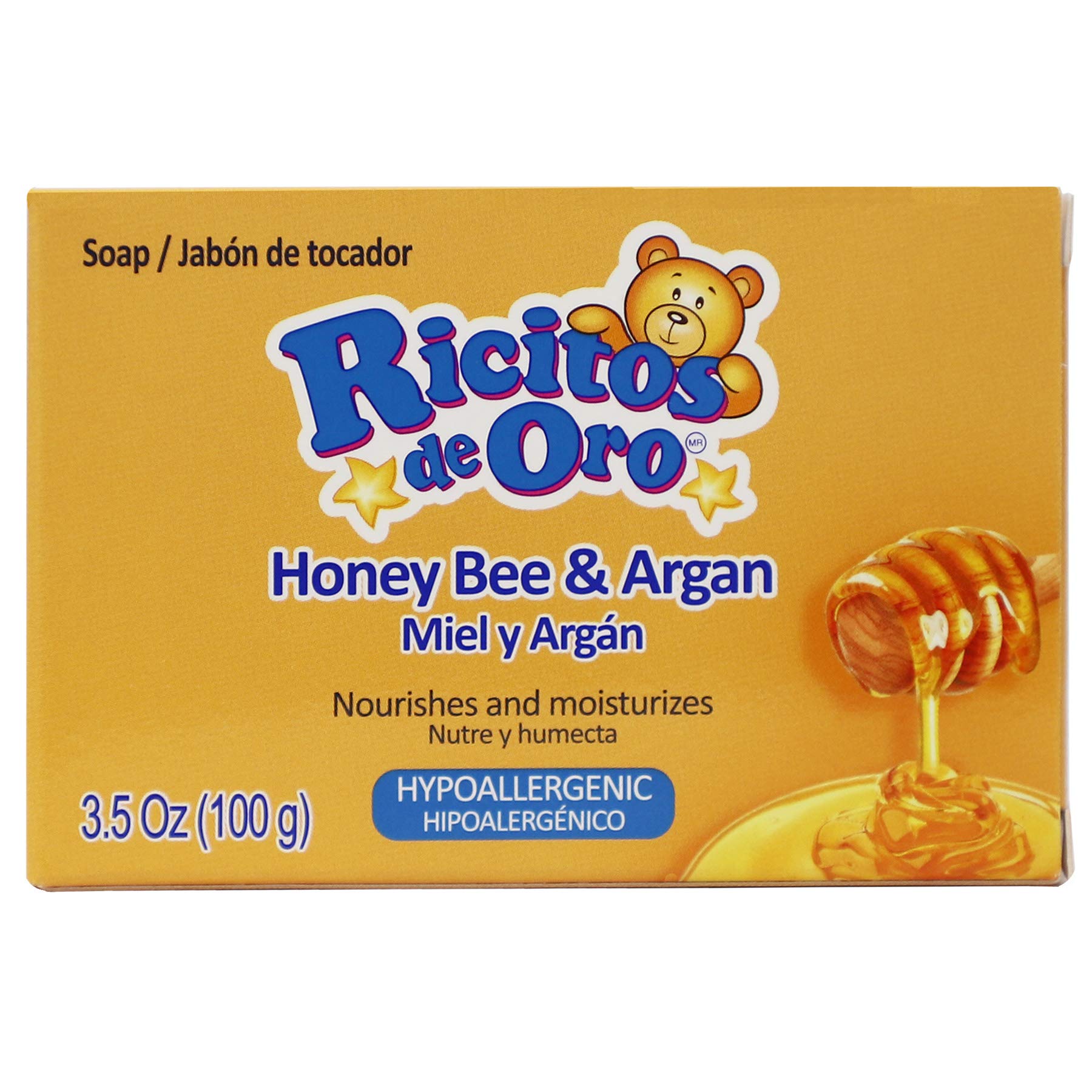 Foto 4 | Jabón En Barra Ricitos De Oro Honey Bee Hipoalergénico, 100 G, Paquete De 6 - Venta Internacional.