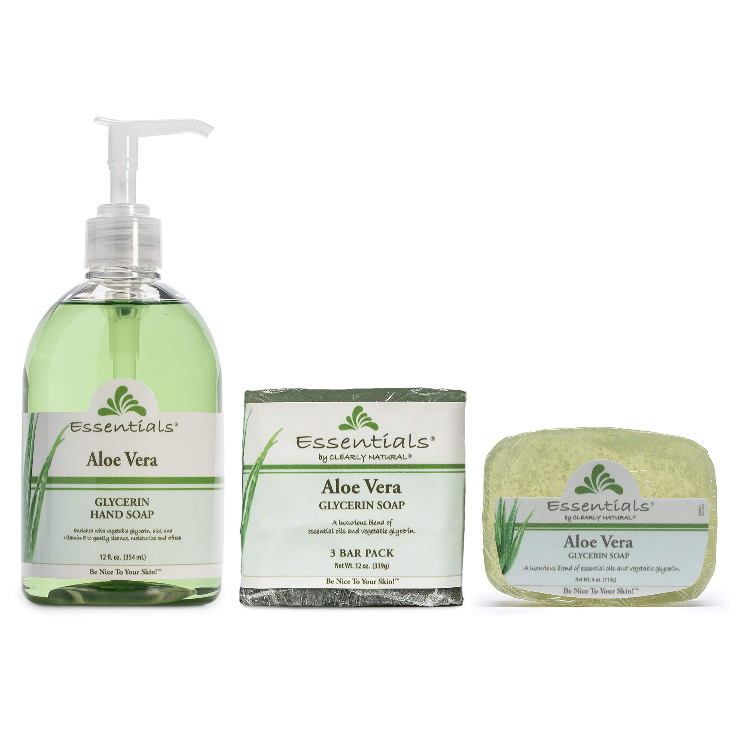 Foto 4 pulgar | Barra De Glicerina Soap Clearly Natural, Aloe Vera, 350 Ml, 3 Unidades - Venta Internacional.