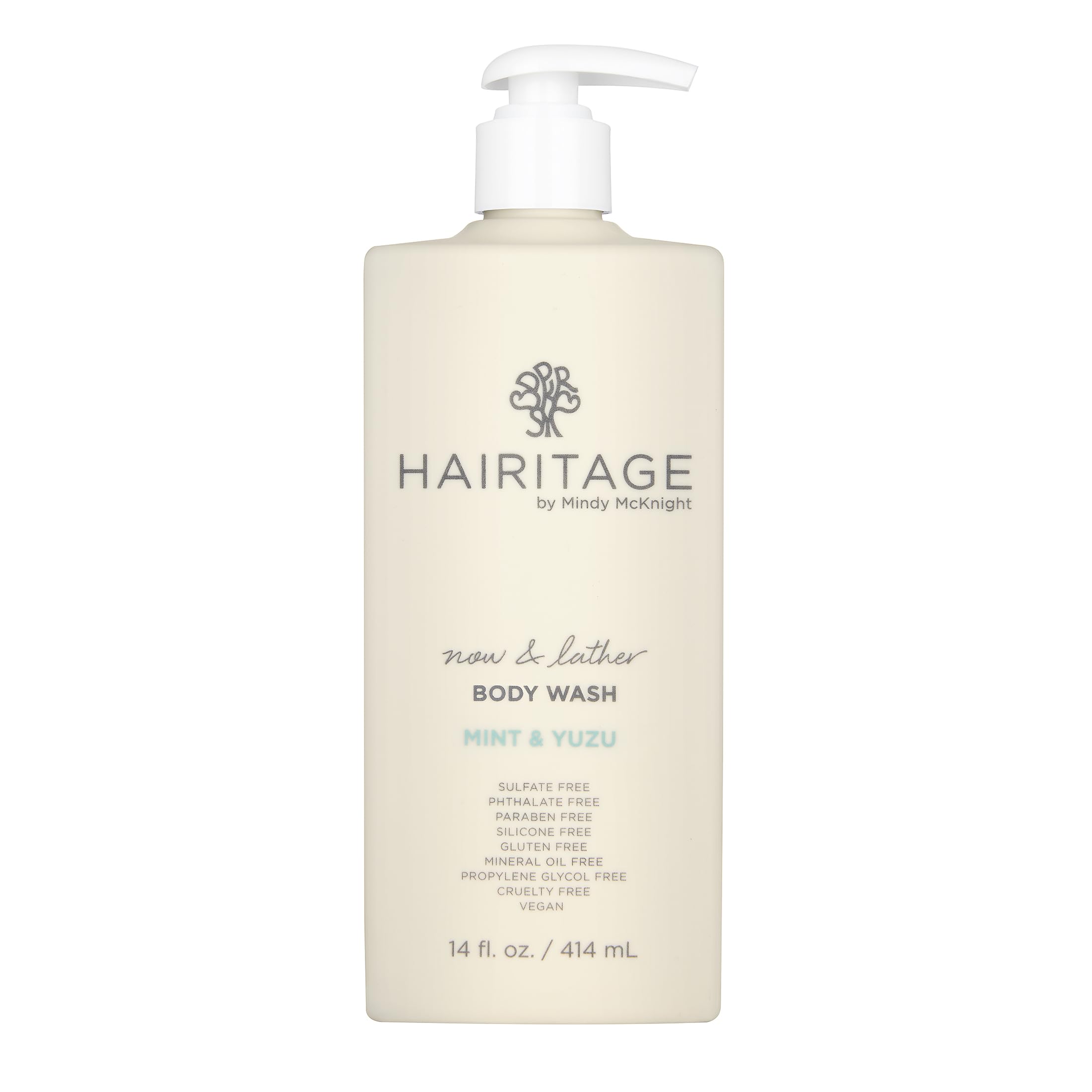 Foto 2 pulgar | Gel De Baño Hairitage Now & Lather Con Aroma A Menta Y Yuzu 414 Ml - Venta Internacional.