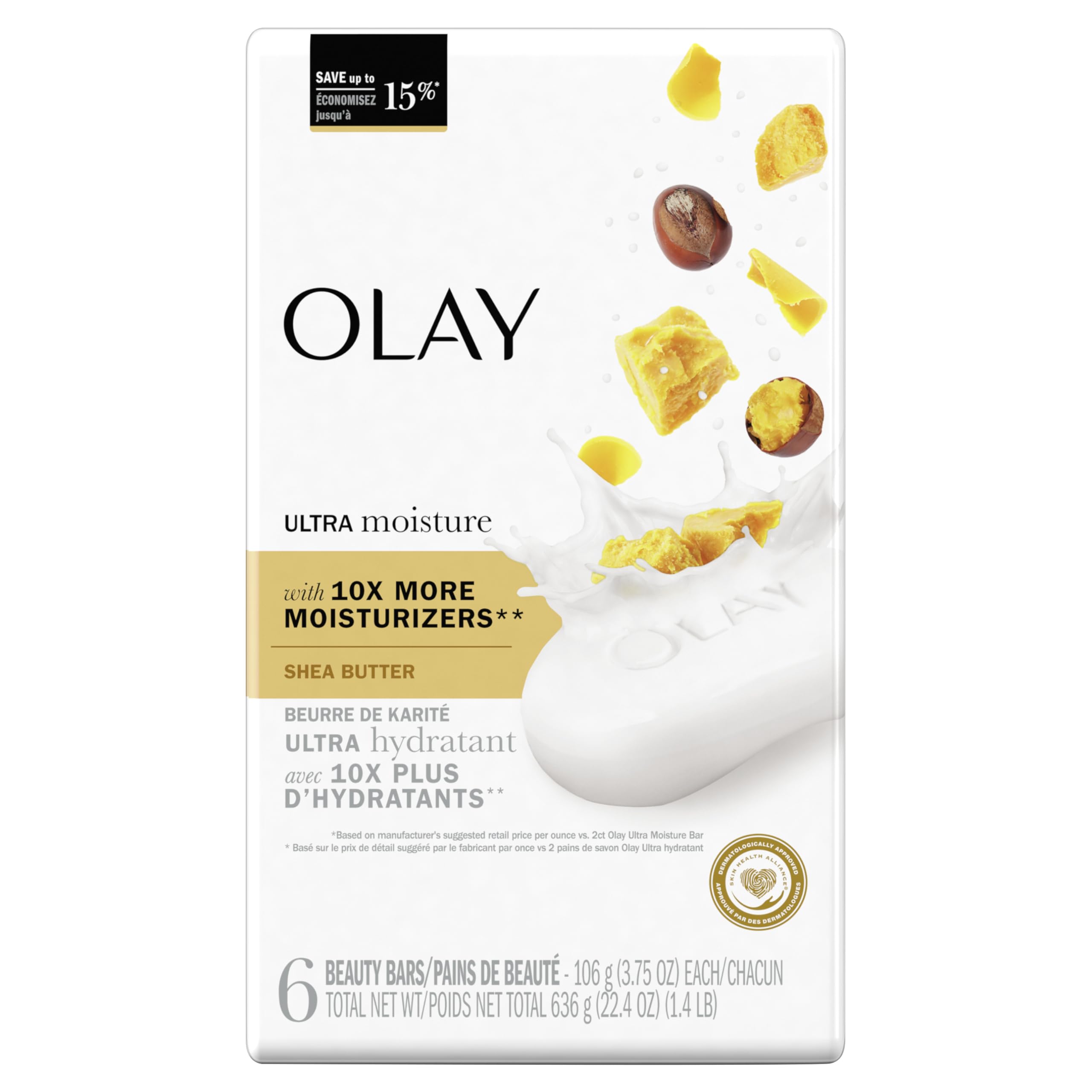 Foto 2 pulgar | Manteca De Karité Soap Olay Moisture Outlast Ultra Moisture, 111 Ml - Venta Internacional.