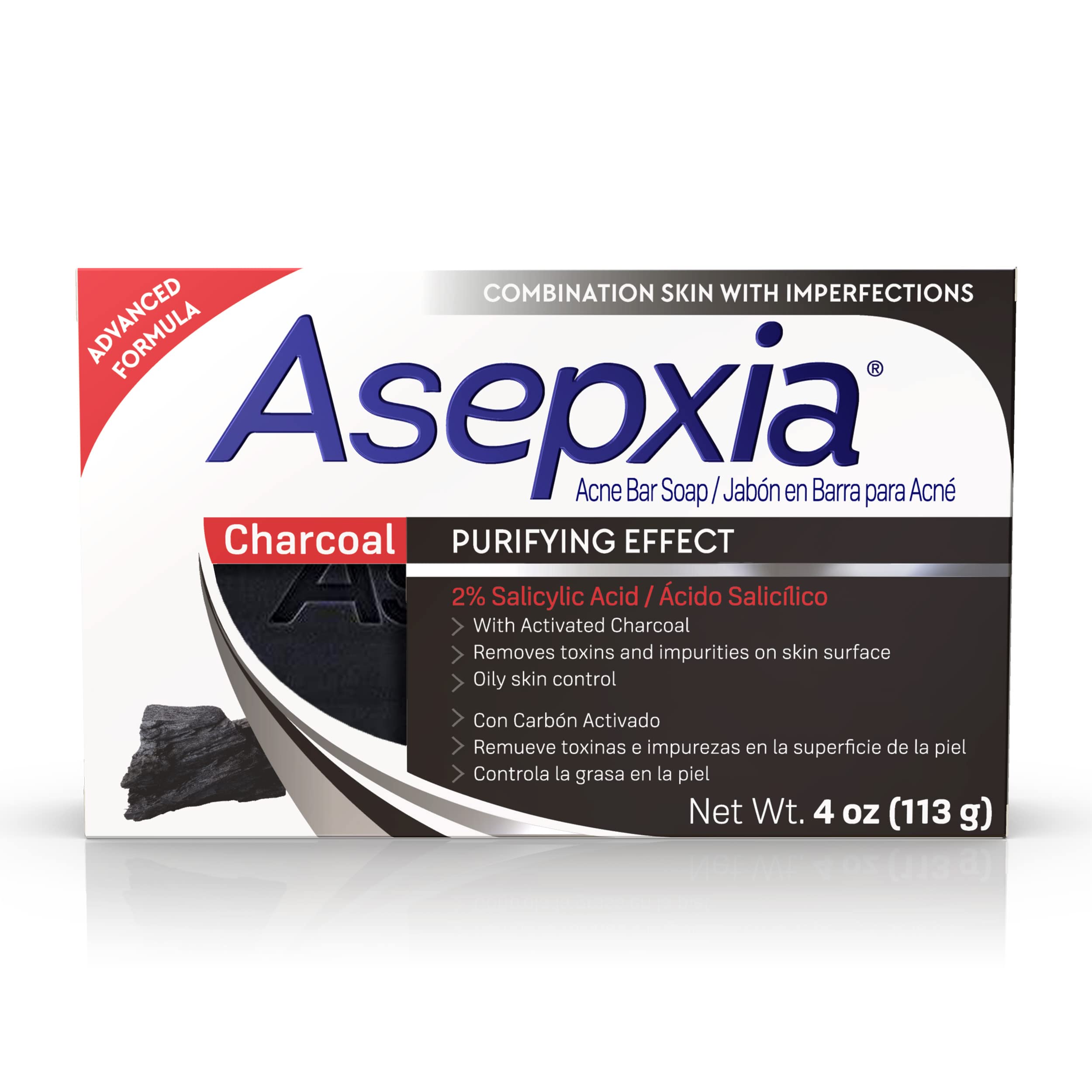 Jabón Para Tratamiento Del Acné Por Asepxia Con Carbón Activado, 120 Ml De Ácido Salicílico - Venta Internacional.