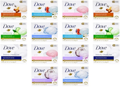 Foto 1 | Soap Dove Beauty Bar Go Fresh Con Manteca De Karité Y Leche De Coco, 90 G X 14 - Venta Internacional.