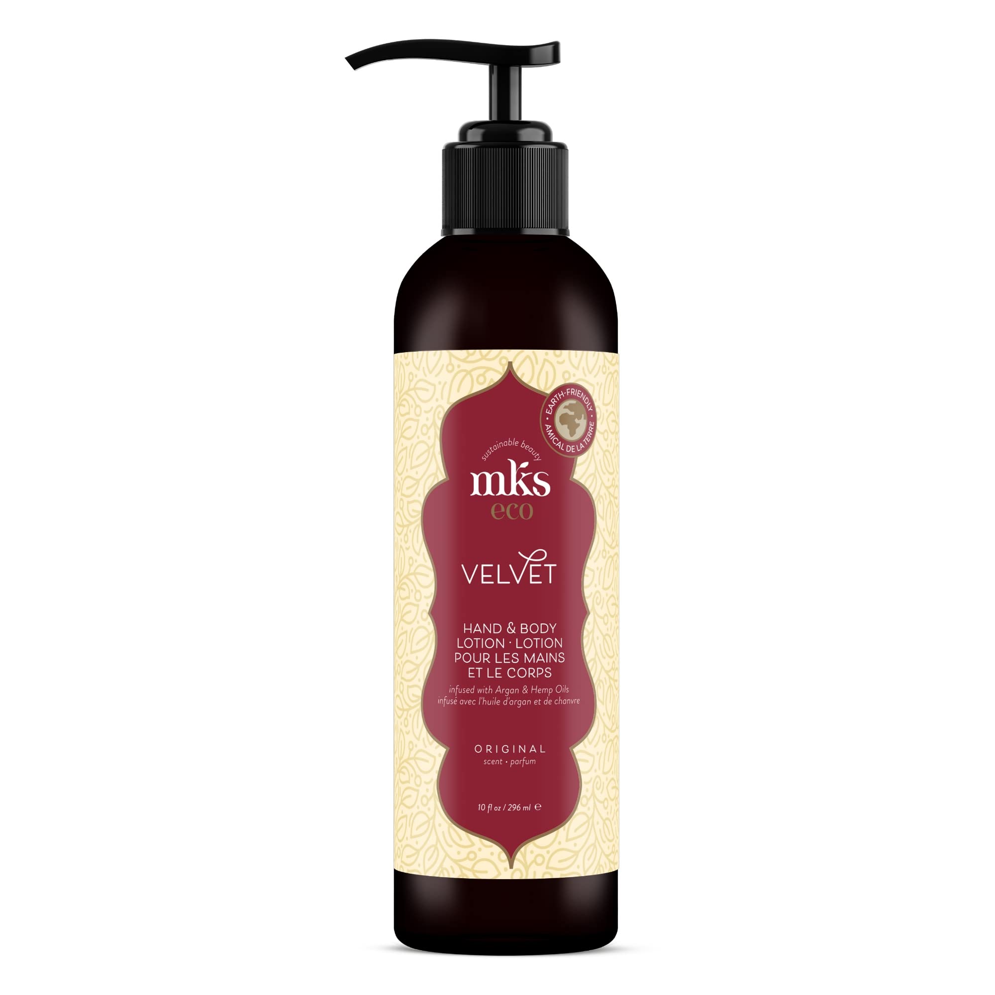 Loción Earthly Body Mks Eco Velvet Para Manos Y Cuerpo, 300 Ml - Venta Internacional.