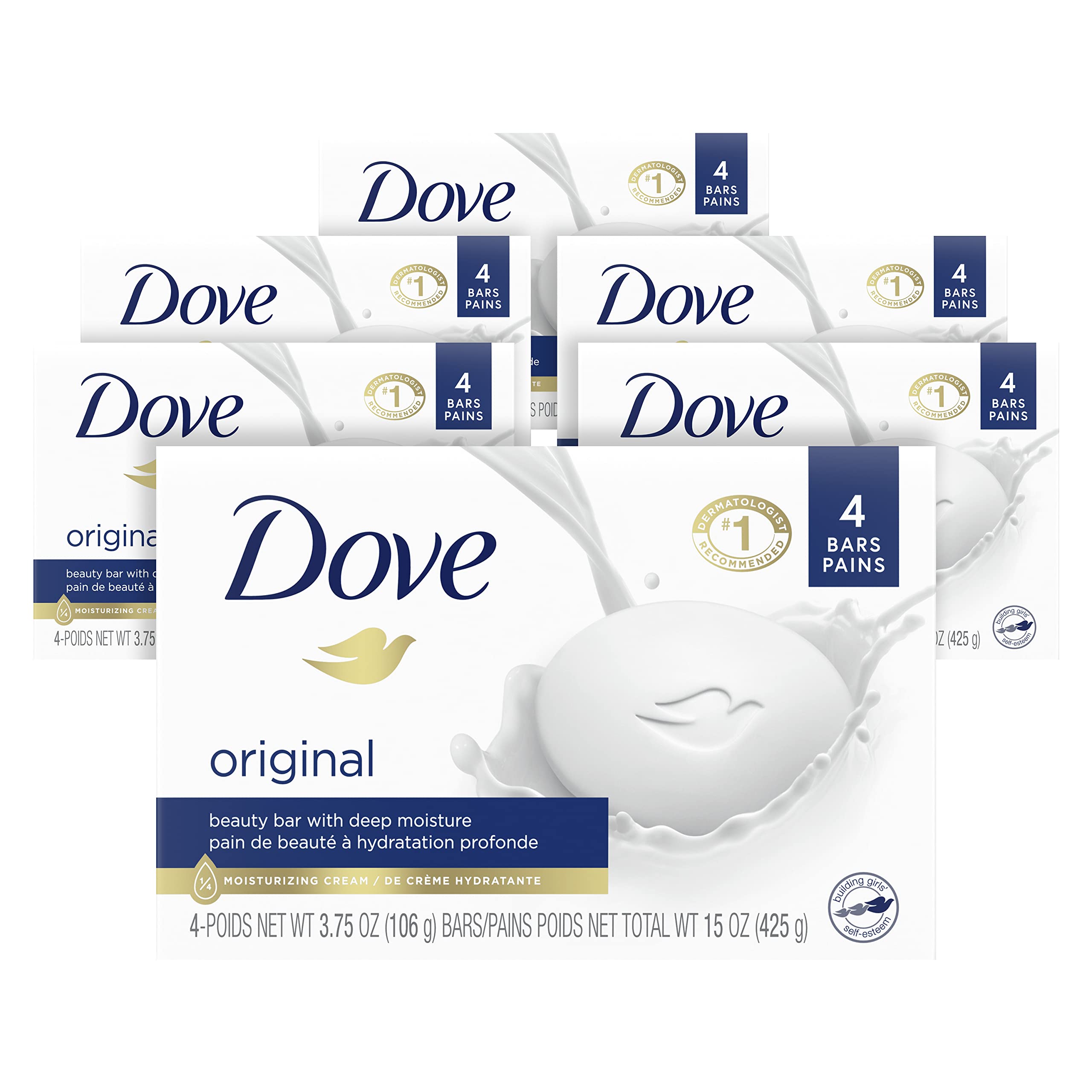 Foto 2 pulgar | Crema Hidratante Beauty Bar Dove Original 24 X 100 G - Venta Internacional.