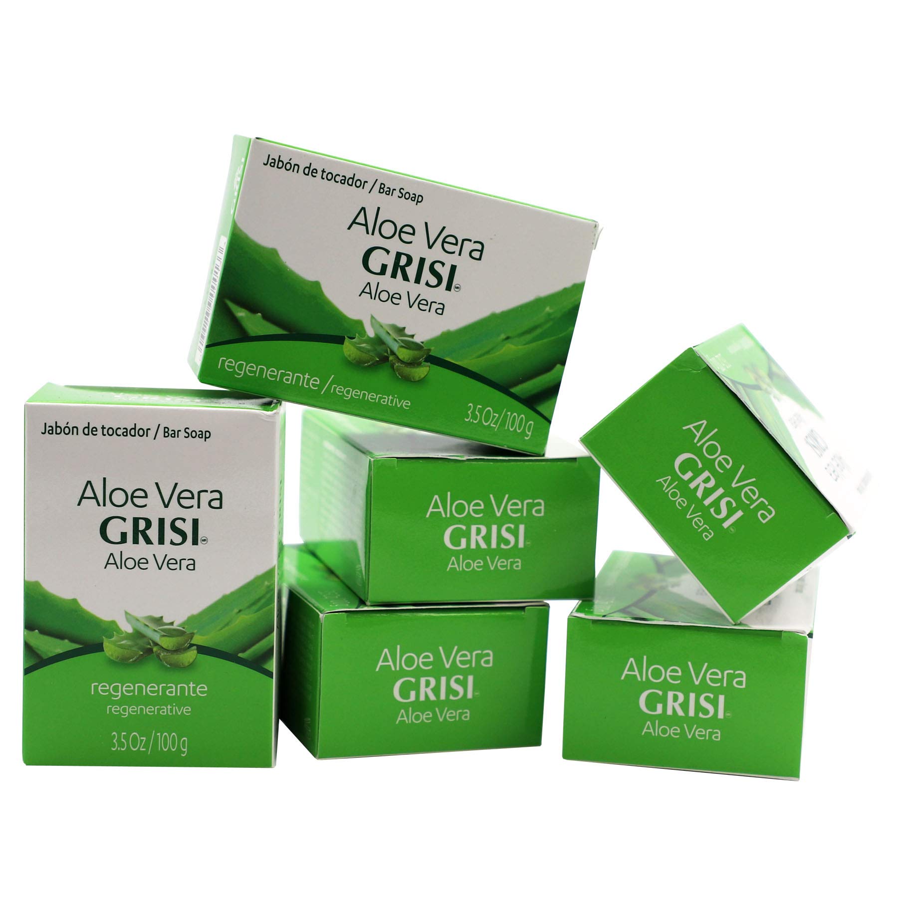 Foto 2 pulgar | Jabón Limpiador De Aloe Vera Grisi Con Aloe Vera, 100 G, Paquete De 6 - Venta Internacional.