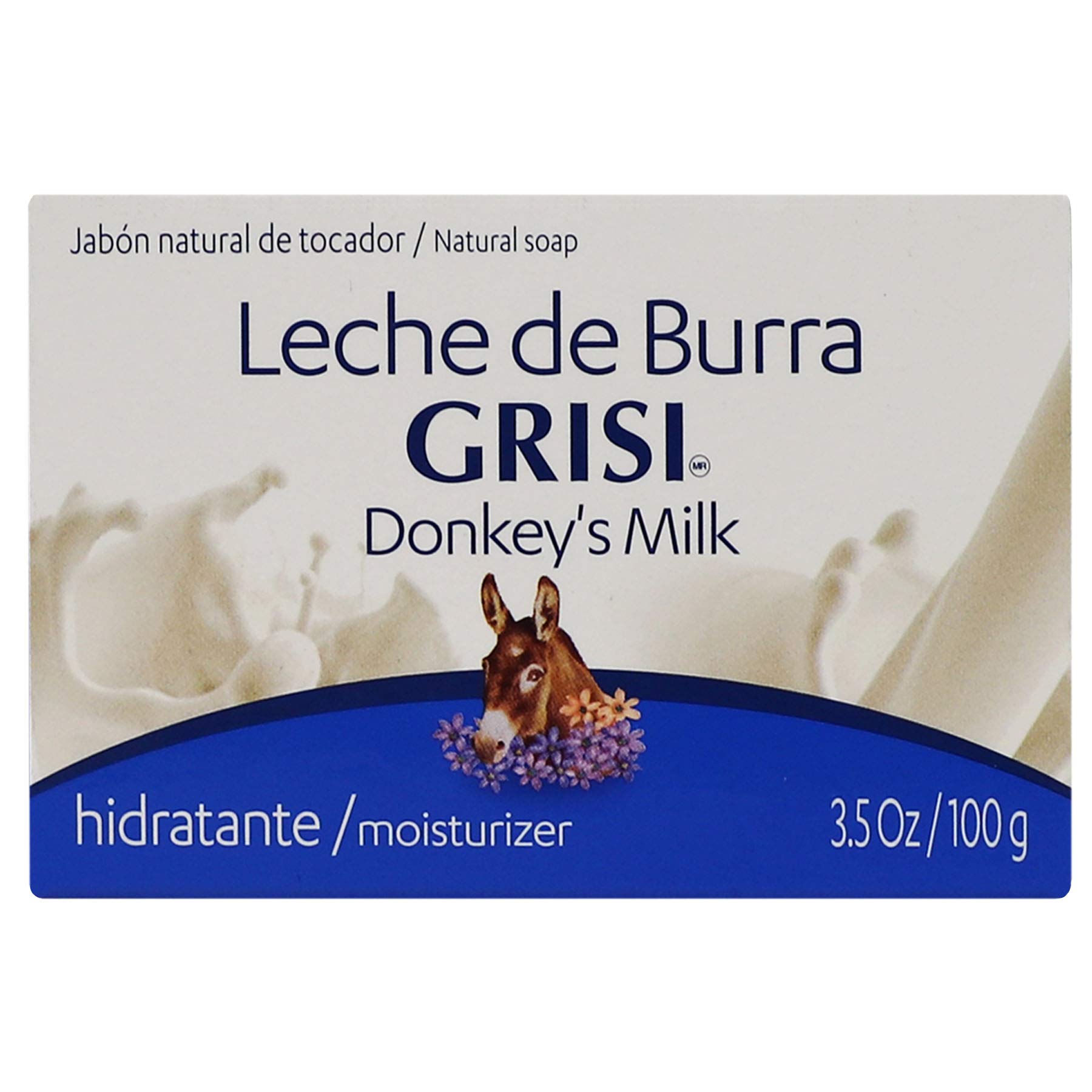 Foto 2 pulgar | Jabón En Barra Grisi Leche De Burra Hidratante 100g - Venta Internacional.