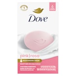 Jabón Dove Beauty Bar Pink Rosa, 6 X 100 G, Limpia E Hidrata - Venta Internacional.