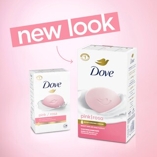 Foto 2 | Jabón Dove Beauty Bar Pink Rosa, 6 X 100 G, Limpia E Hidrata - Venta Internacional.