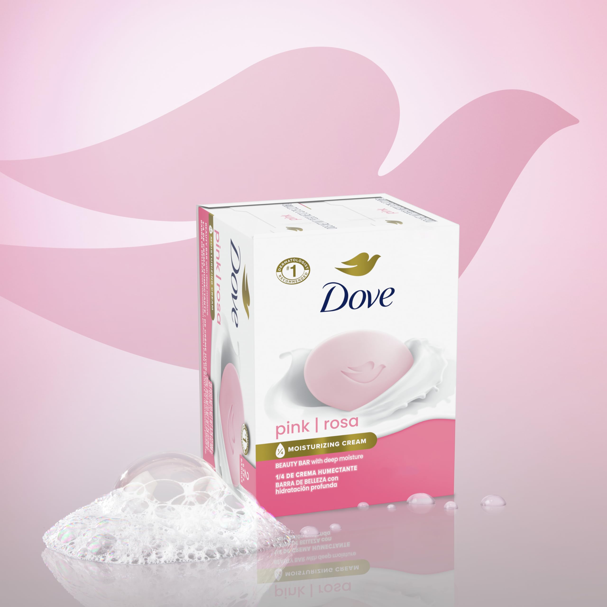 Foto 4 pulgar | Jabón Dove Beauty Bar Pink Rosa, 6 X 100 G, Limpia E Hidrata - Venta Internacional.