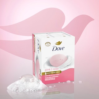 Foto 3 | Jabón Dove Beauty Bar Pink Rosa, 6 X 100 G, Limpia E Hidrata - Venta Internacional.