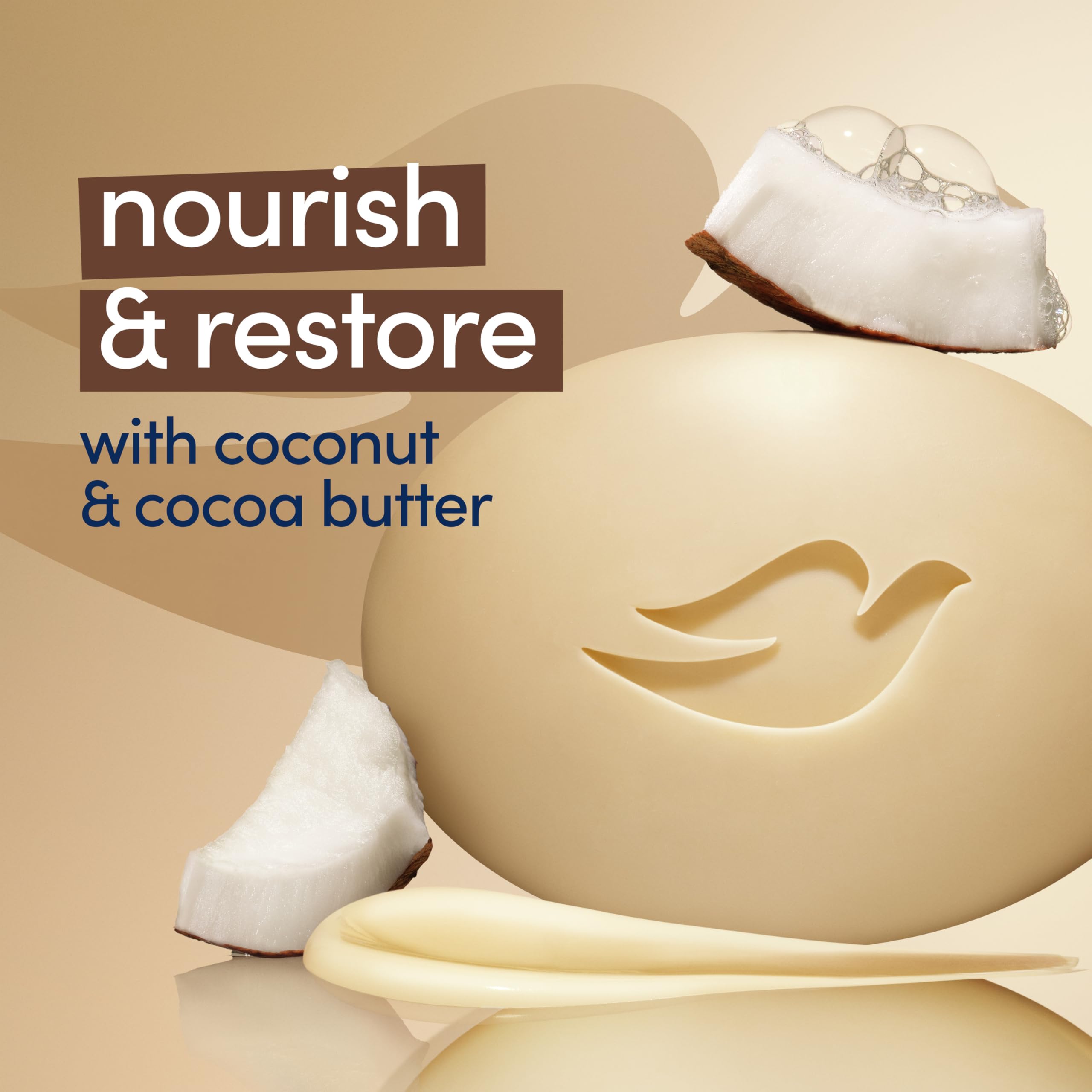 Foto 5 pulgar | Barra De Belleza Soap Dove Beauty Bar Restauradora Con Manteca De Coco Y Cacao, 110 G, 6 Unidades - Venta Internacional.