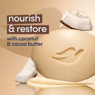 Foto 4 | Barra De Belleza Soap Dove Beauty Bar Restauradora Con Manteca De Coco Y Cacao, 110 G, 6 Unidades - Venta Internacional.