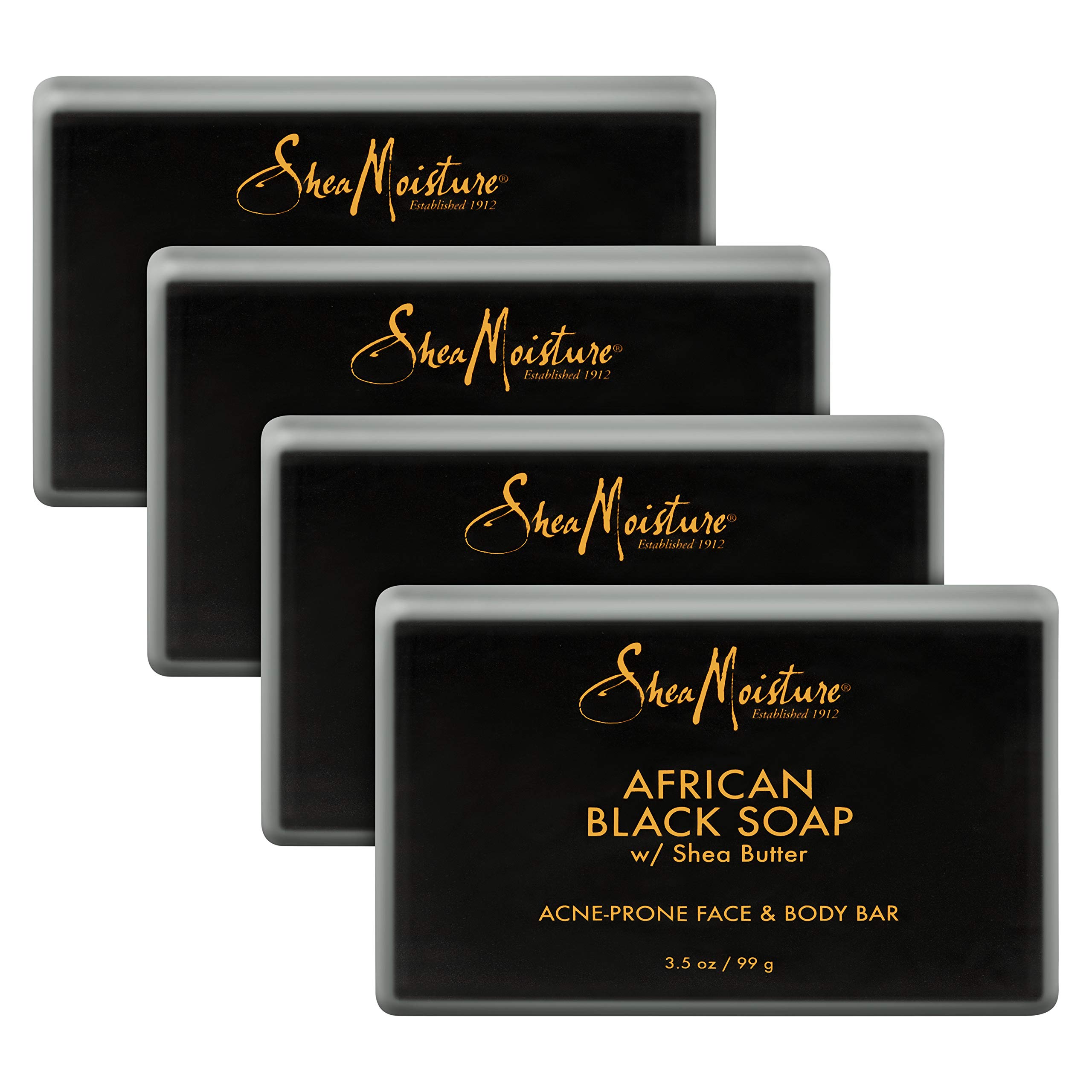 Foto 2 pulgar | Jabón Limpiador Facial Sheamoisture African Black 100 Ml X4 - Venta Internacional.