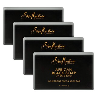 Foto 1 | Jabón Limpiador Facial Sheamoisture African Black 100 Ml X4 - Venta Internacional.