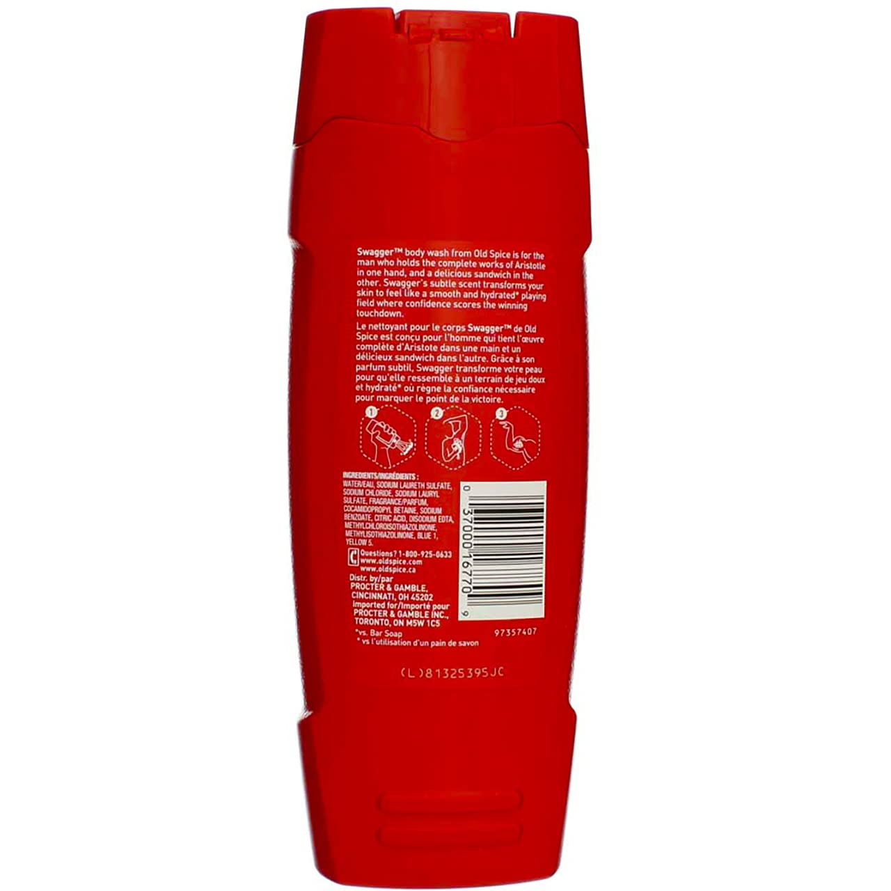 Foto 4 | Gel de Baño Old Spice Red Zone Swagger 473 Ml 7 Piezas - Venta Internacional