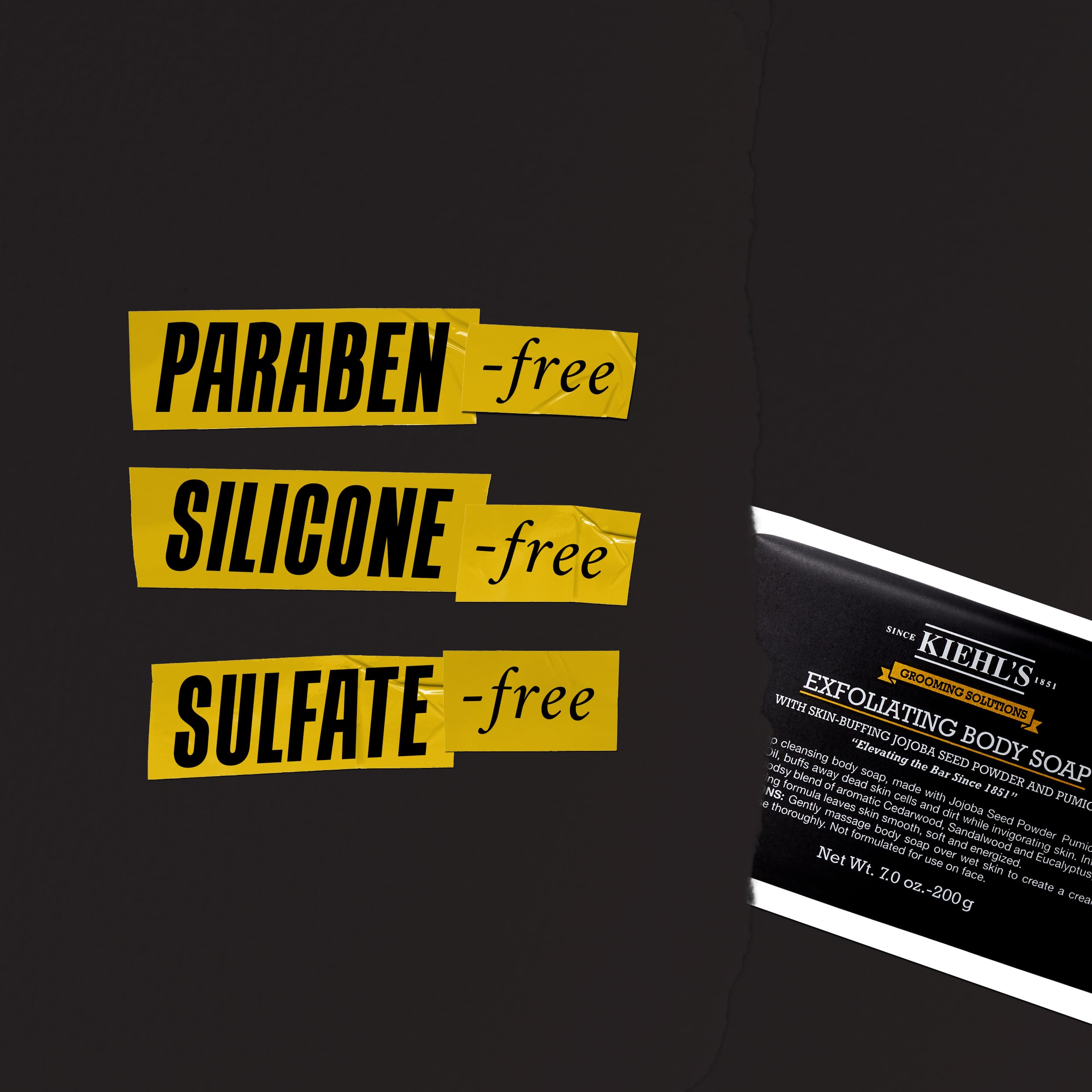Foto 5 pulgar | Barra Corporal Exfoliante Soap Kiehl's Grooming Solutions 200 g - Venta Internacional
