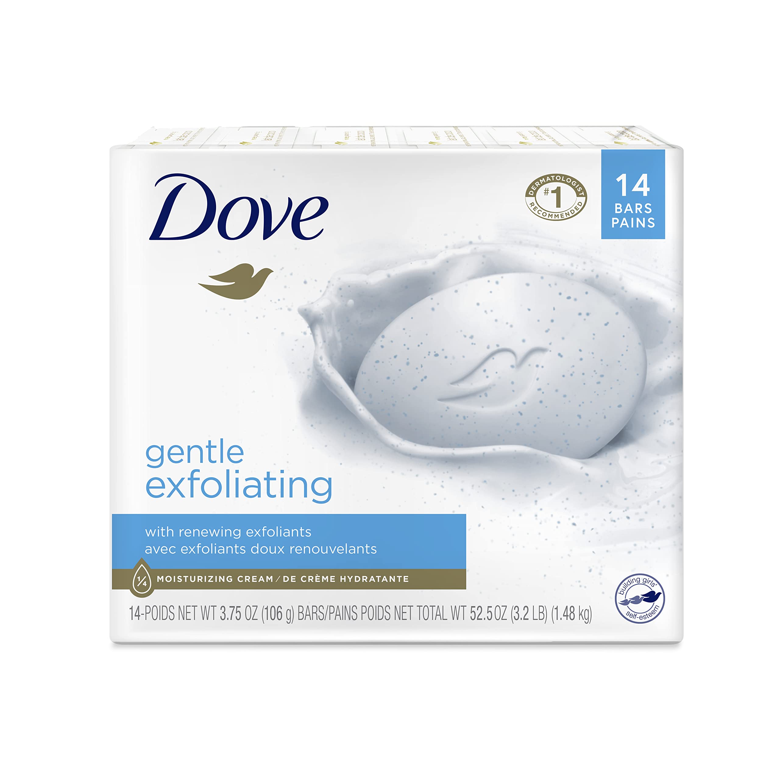 Beauty Bar Dove More Hidratante Suave Exfoliante 110 G X 14 - Venta Internacional.