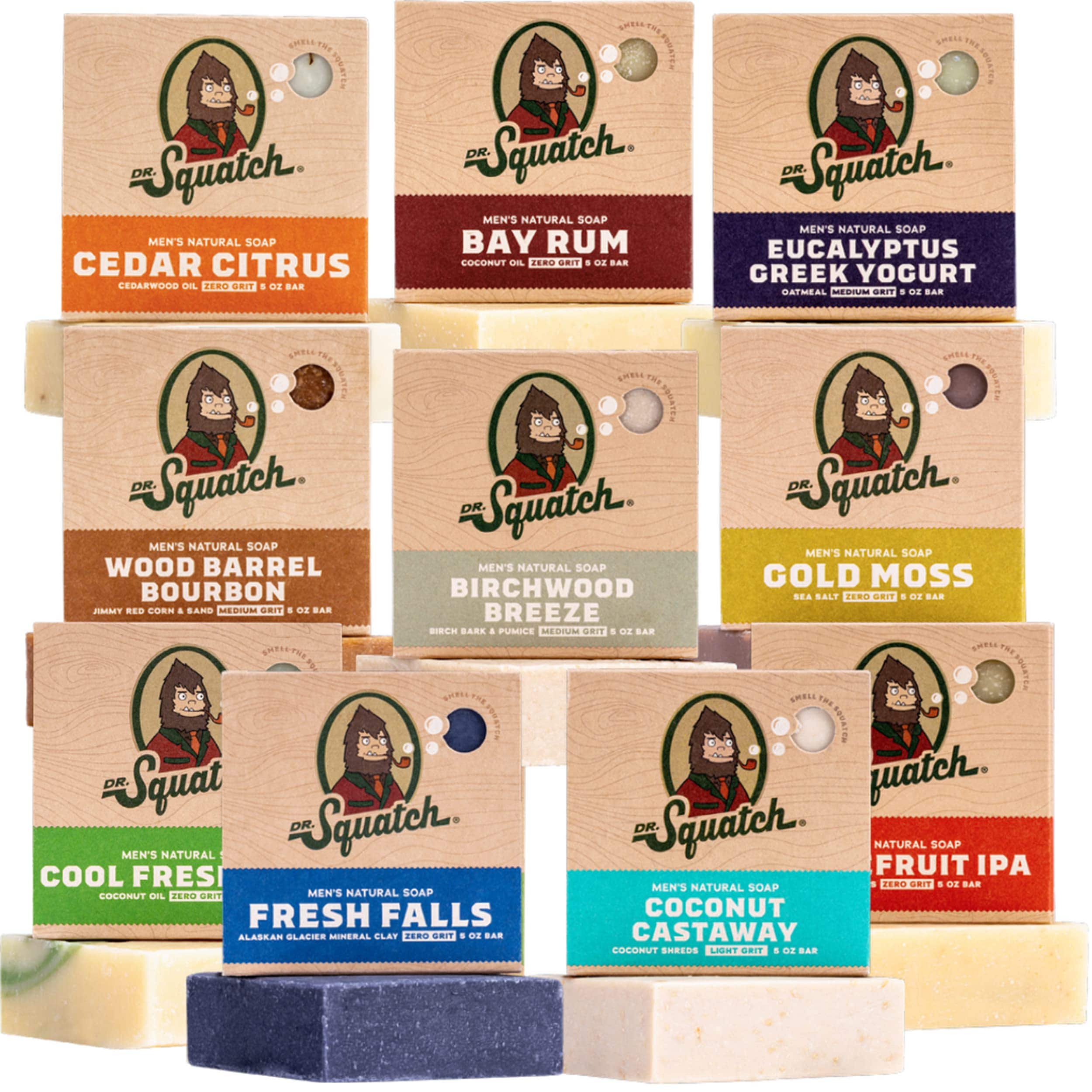 Jabón Dr. Squatch en Barra para Hombre 10 Barras - Venta Internacional $1,979
